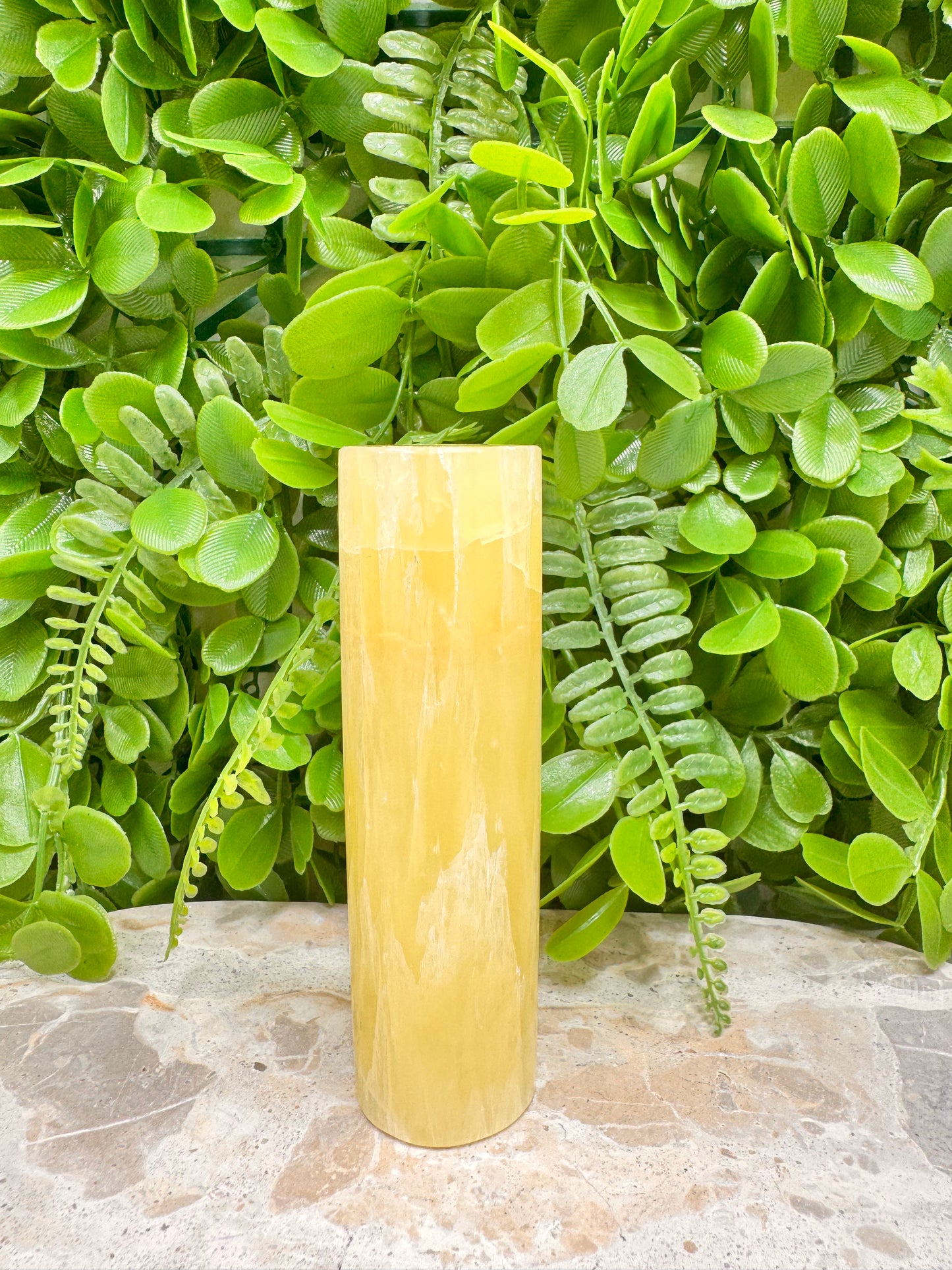 Lemon Calcite Cylinder 354g