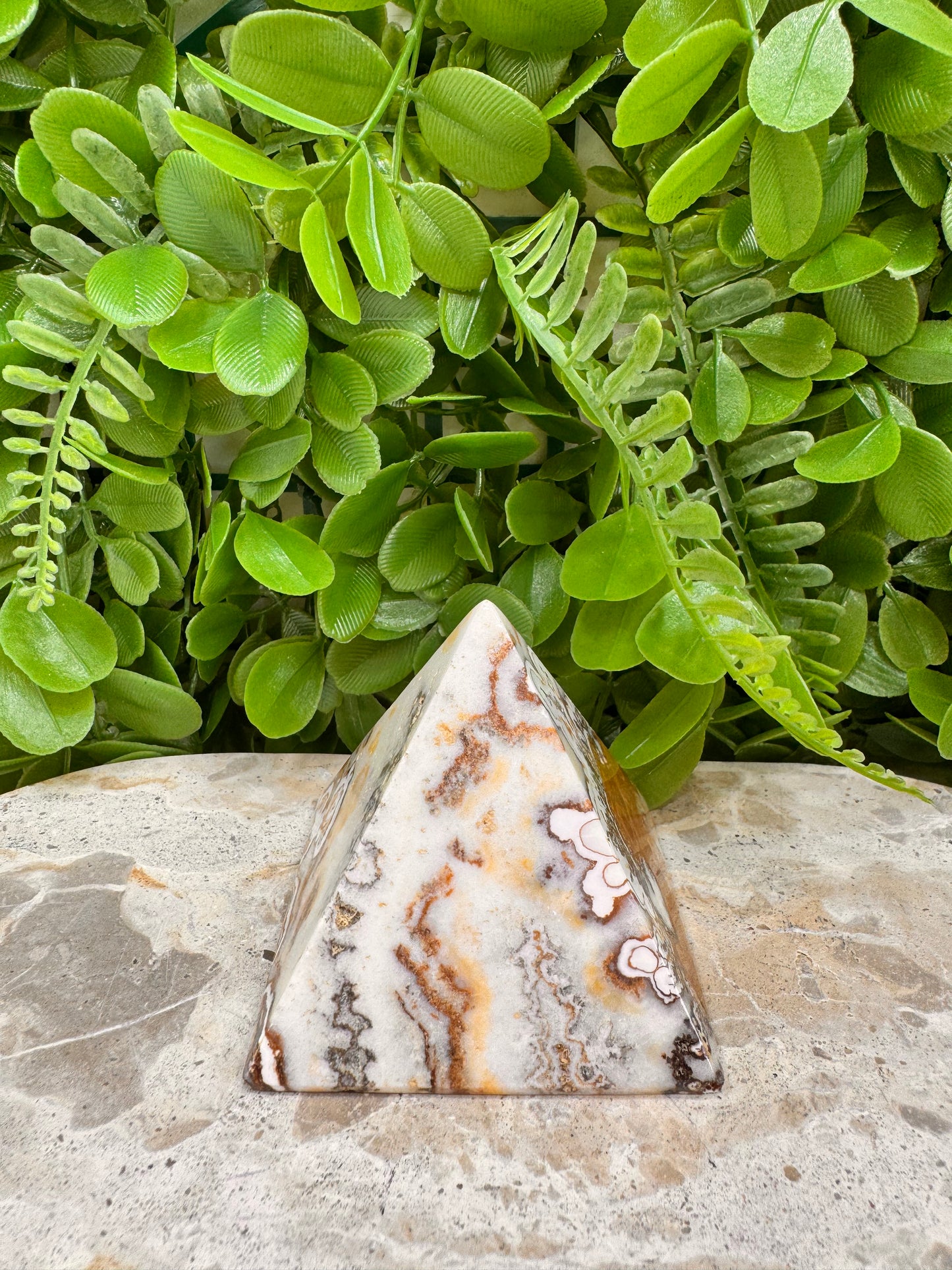 Dendritic Ocean Root Jasper Pyramid 290g