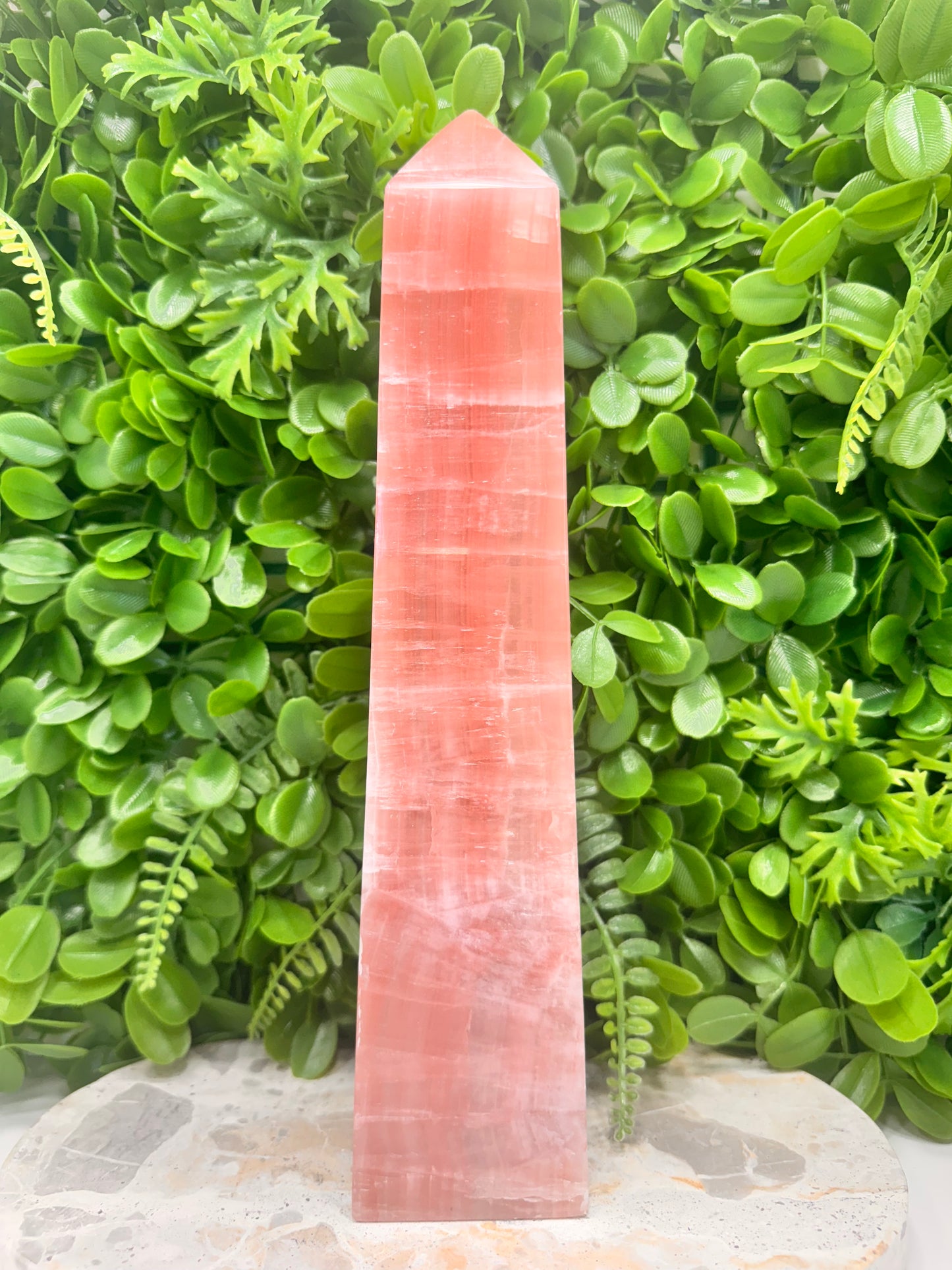 Rose Calcite Tower 1960g