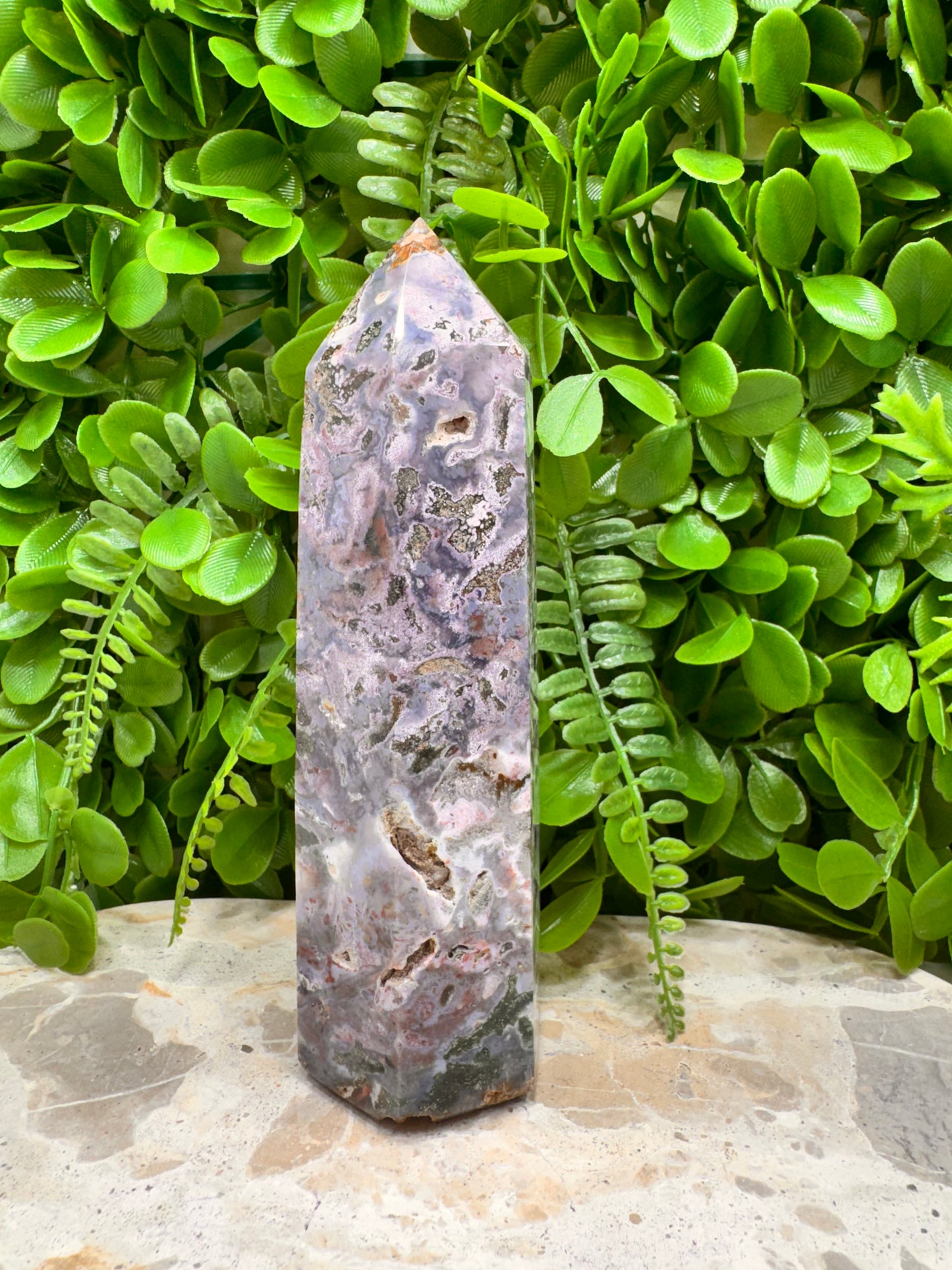 Moss Agate Tower 610g