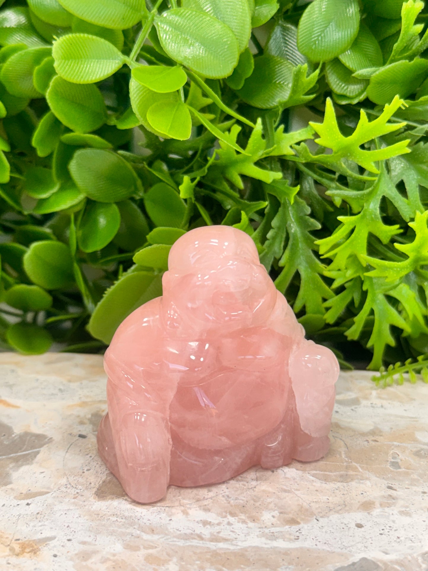 Rose Quartz Buddha 206g