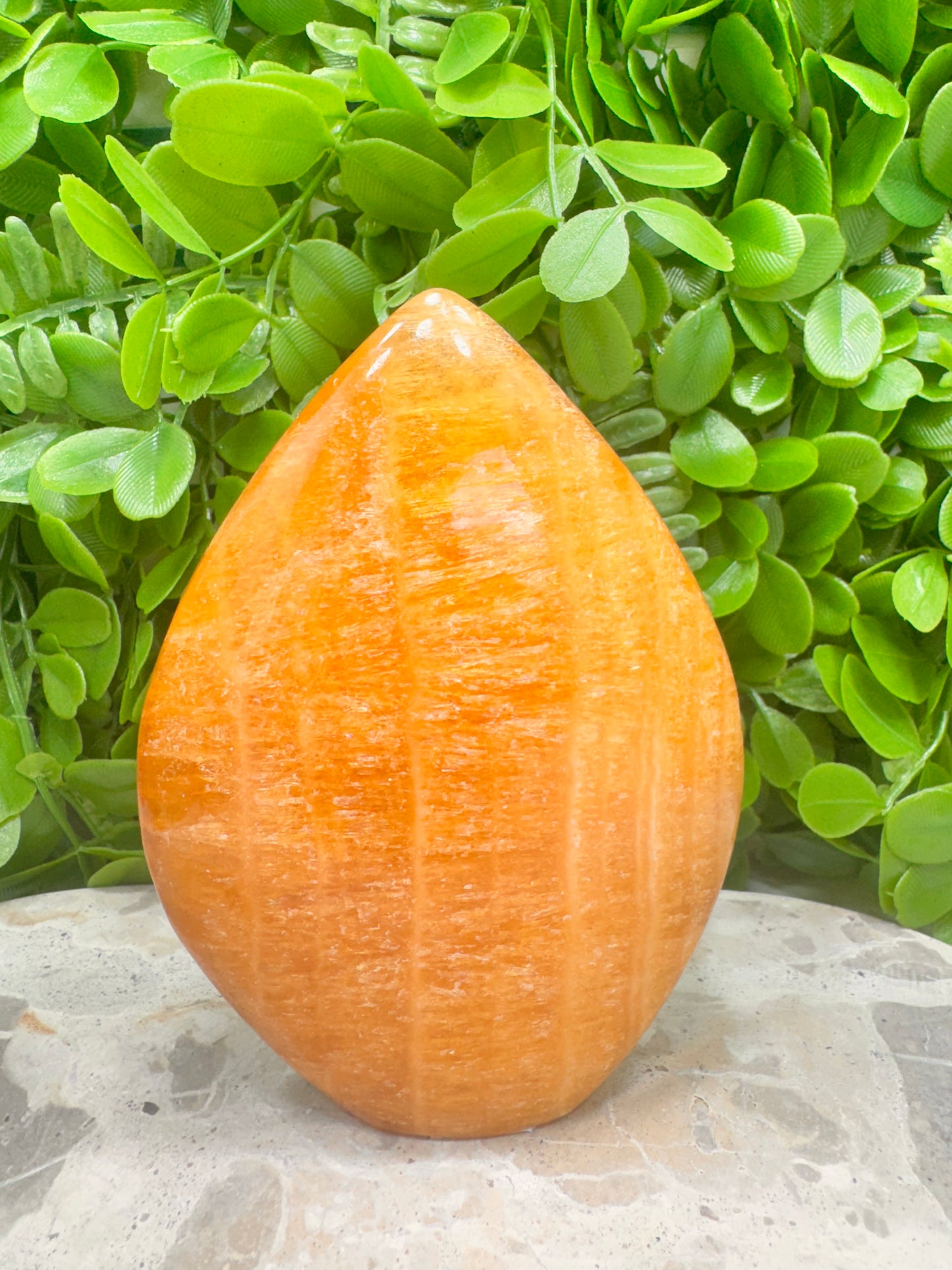 Crystalised Orange Calcite Flame 524g