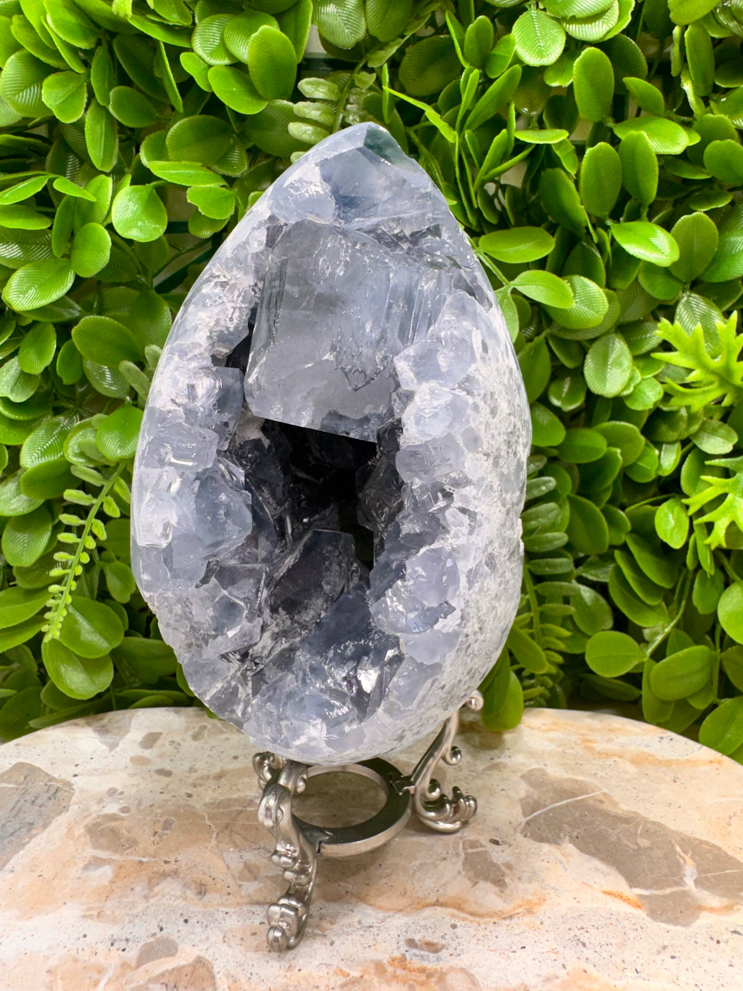 Blue Celestite Egg 2178g