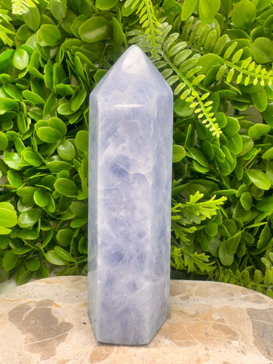 Blue Calcite Tower 1220g