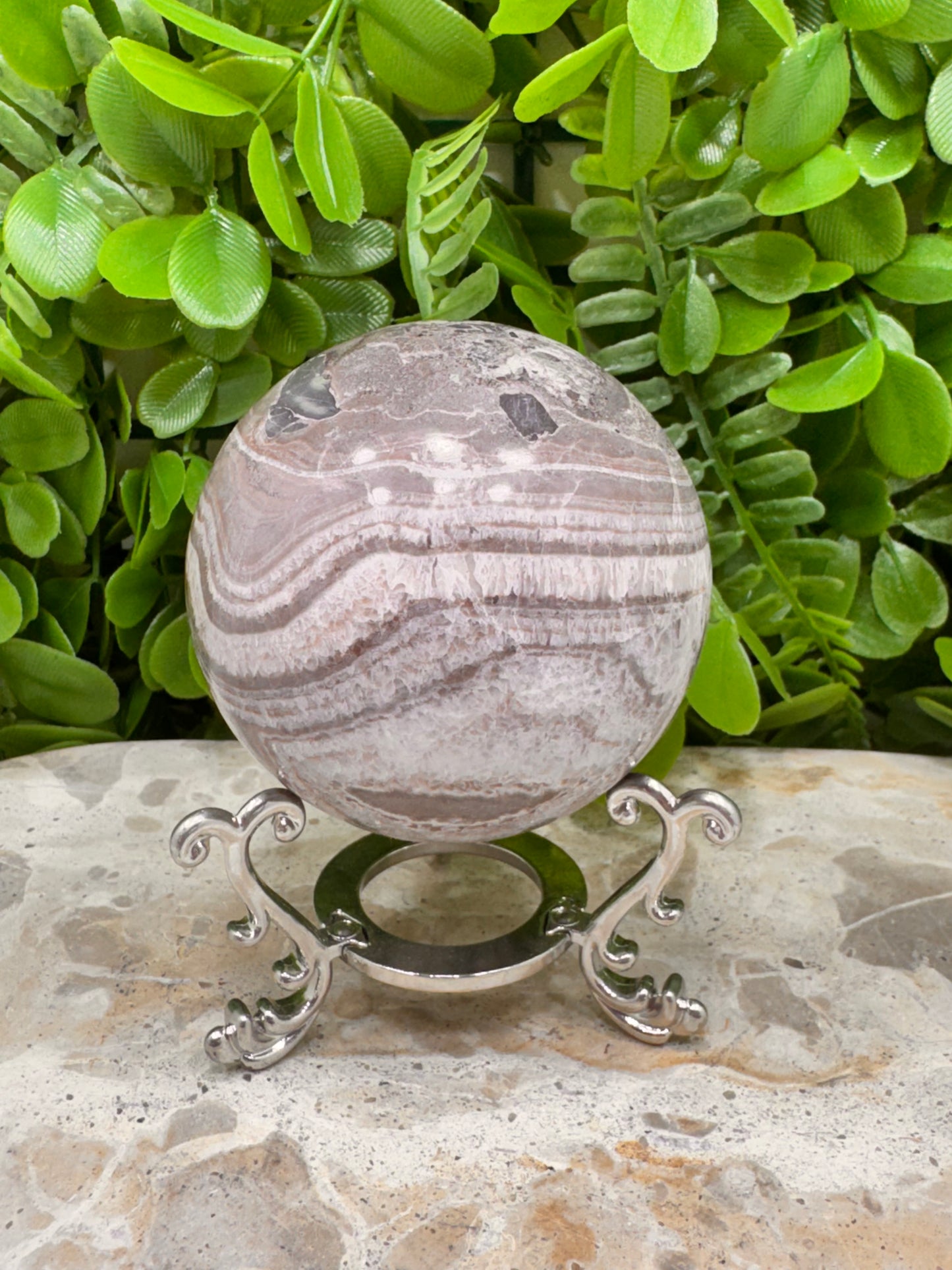 Chocolate Aragonite Sphere 412g
