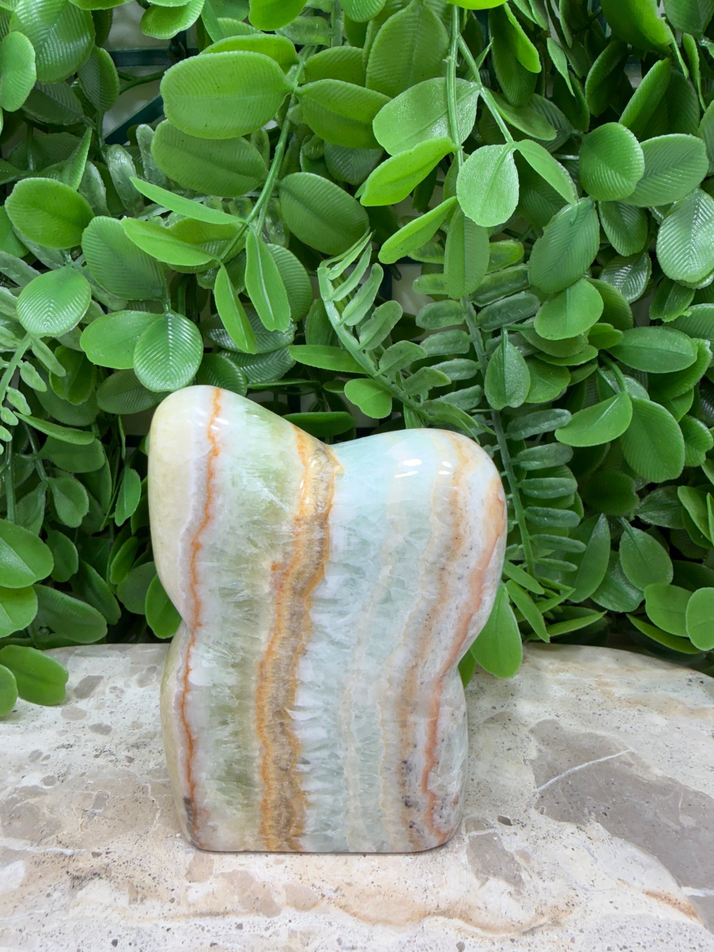 Ocean Green Calcite Freeform 388g
