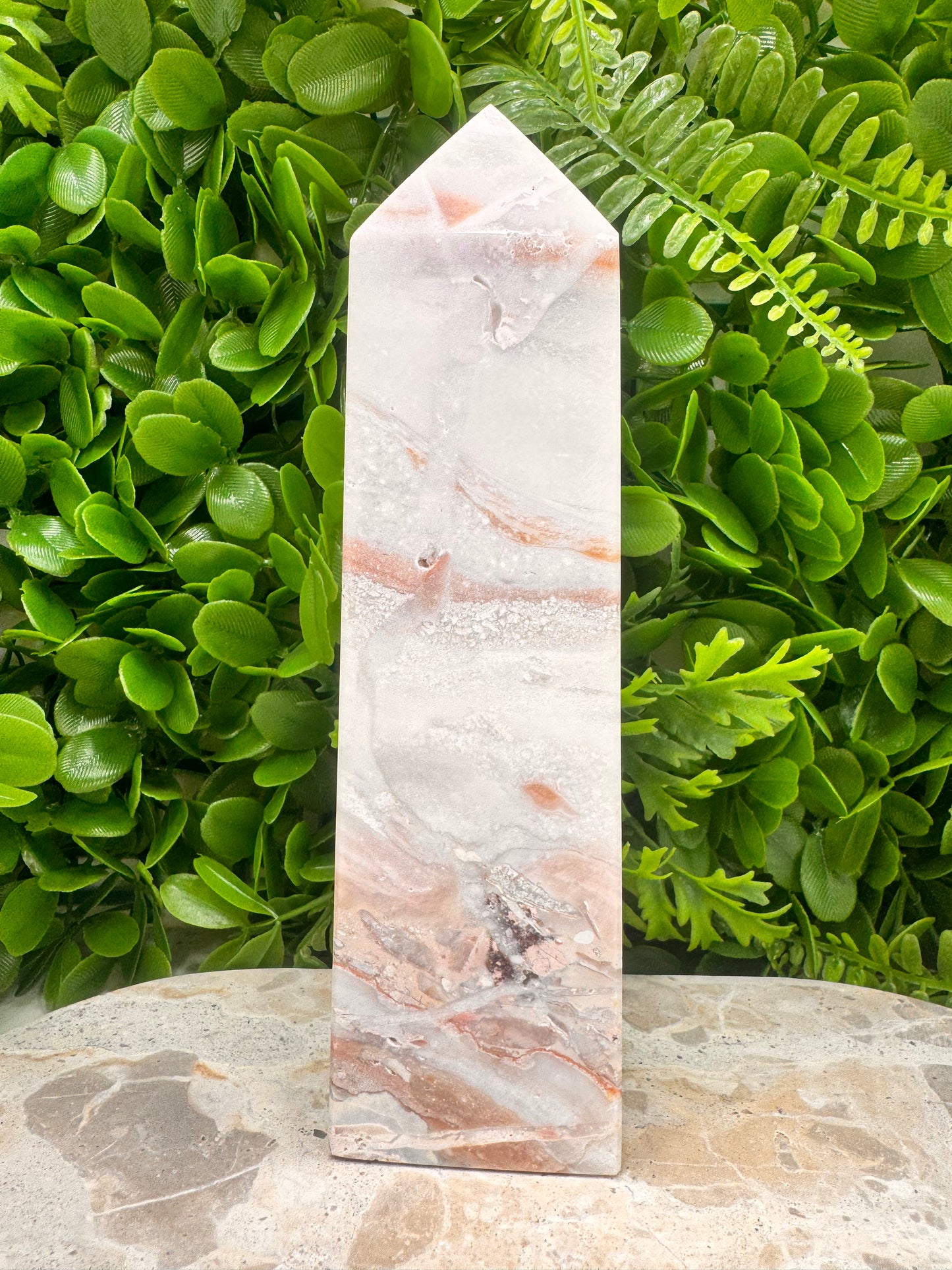 Pink Agate Tower 626g