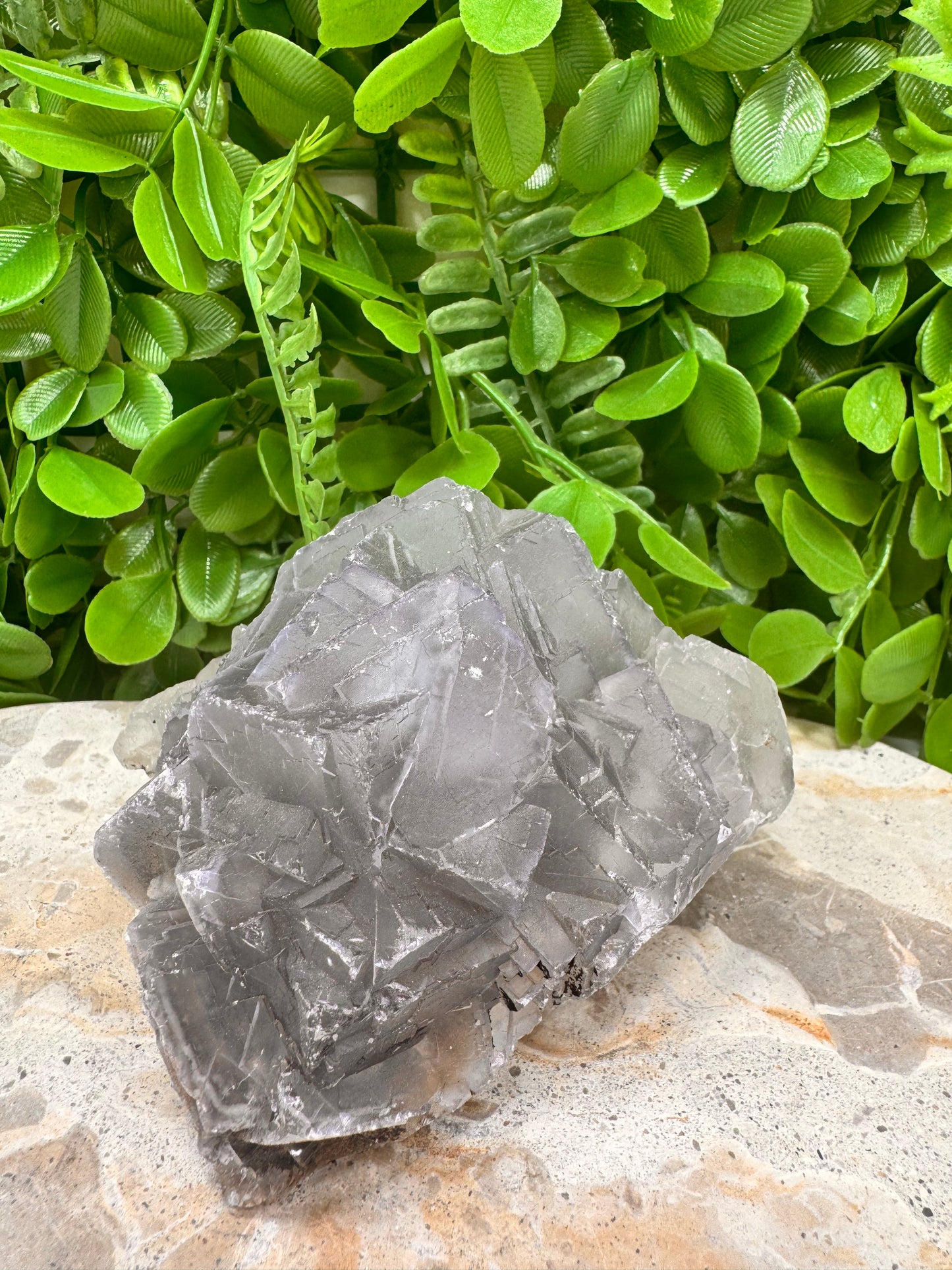 Blue Cubed Fluorite Specimen 748g
