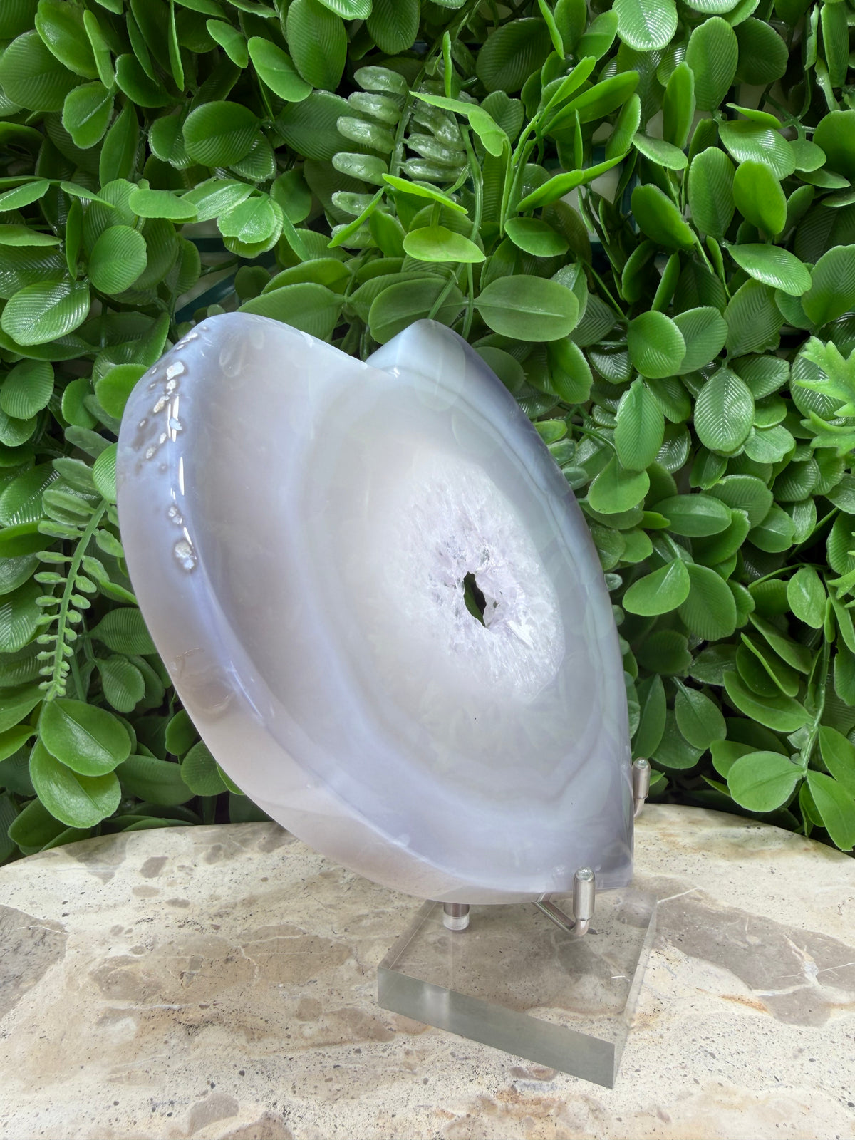 Druzy Agate Heart 558g