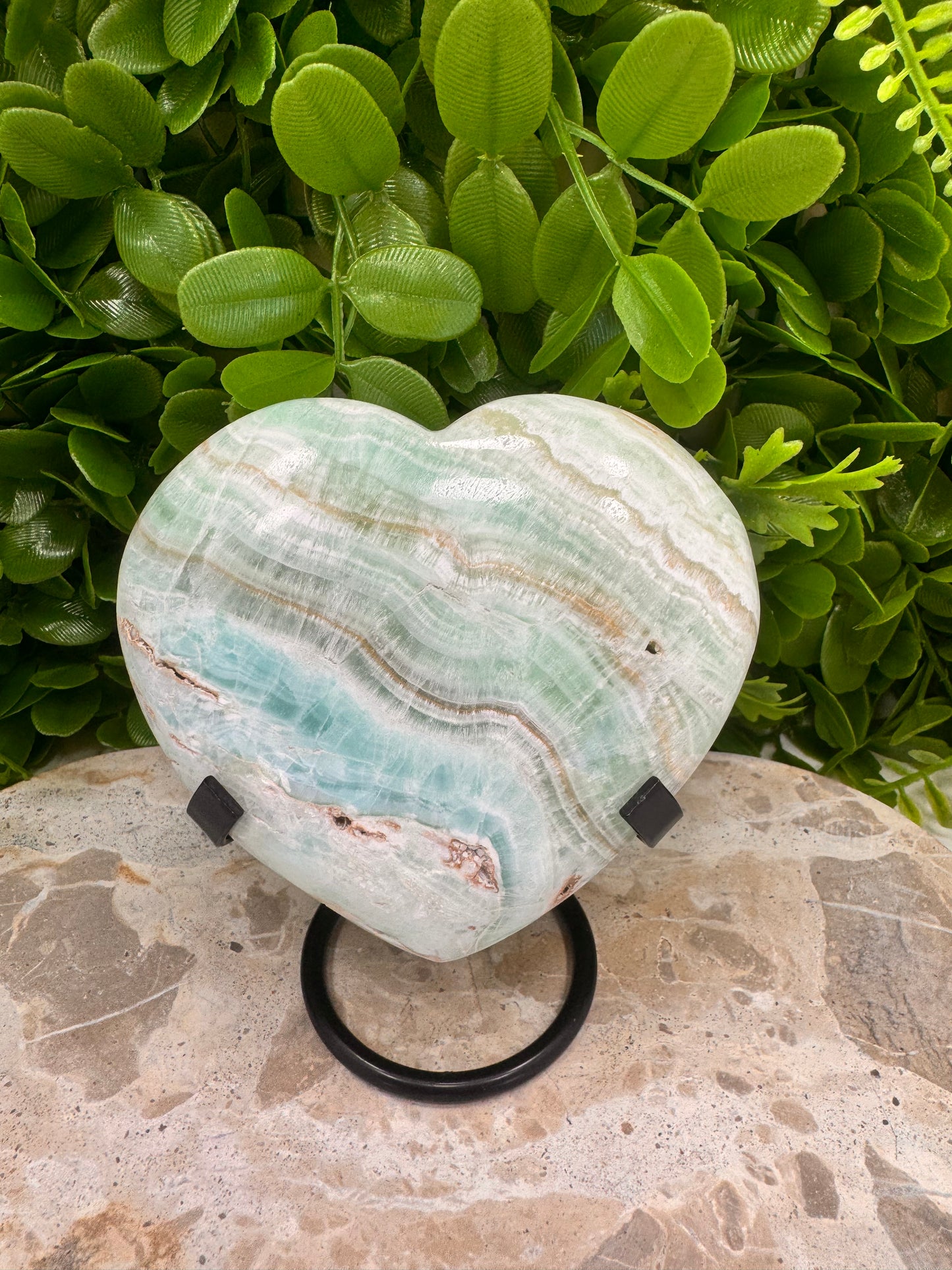 Caribbean Calcite Heart 598g