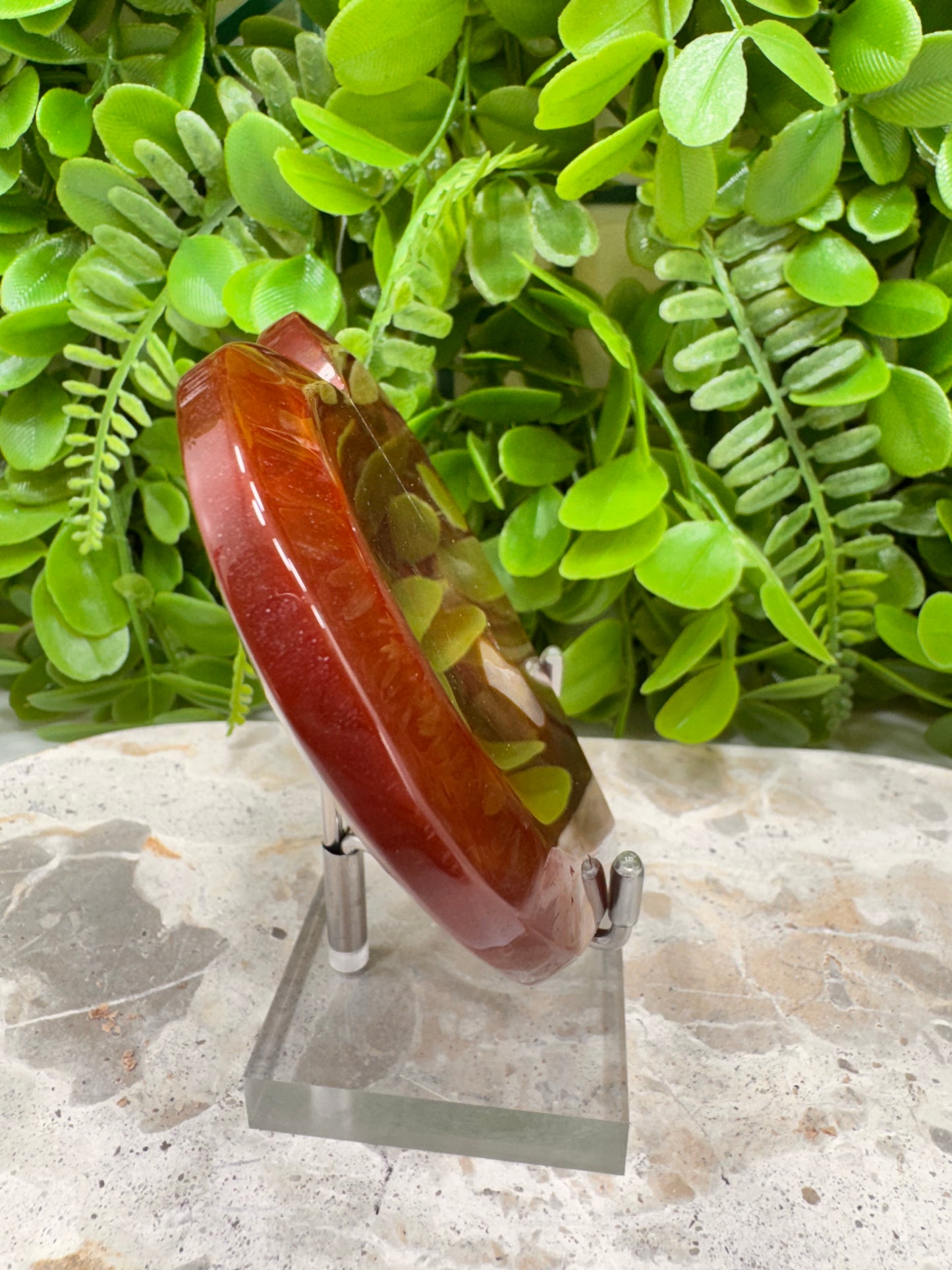 Carnelian Druzy Heart 222g