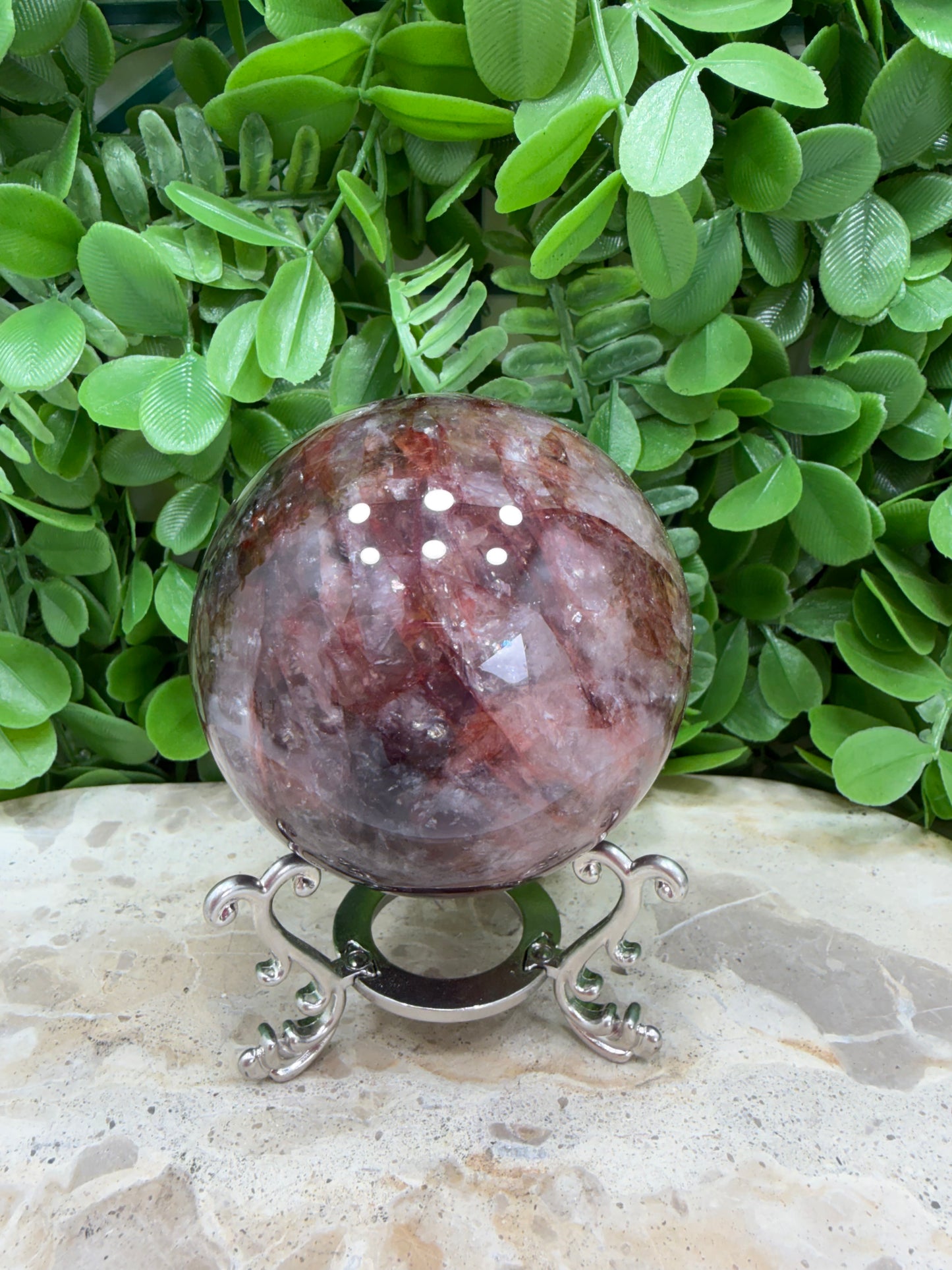 Fire Quartz Sphere 572g