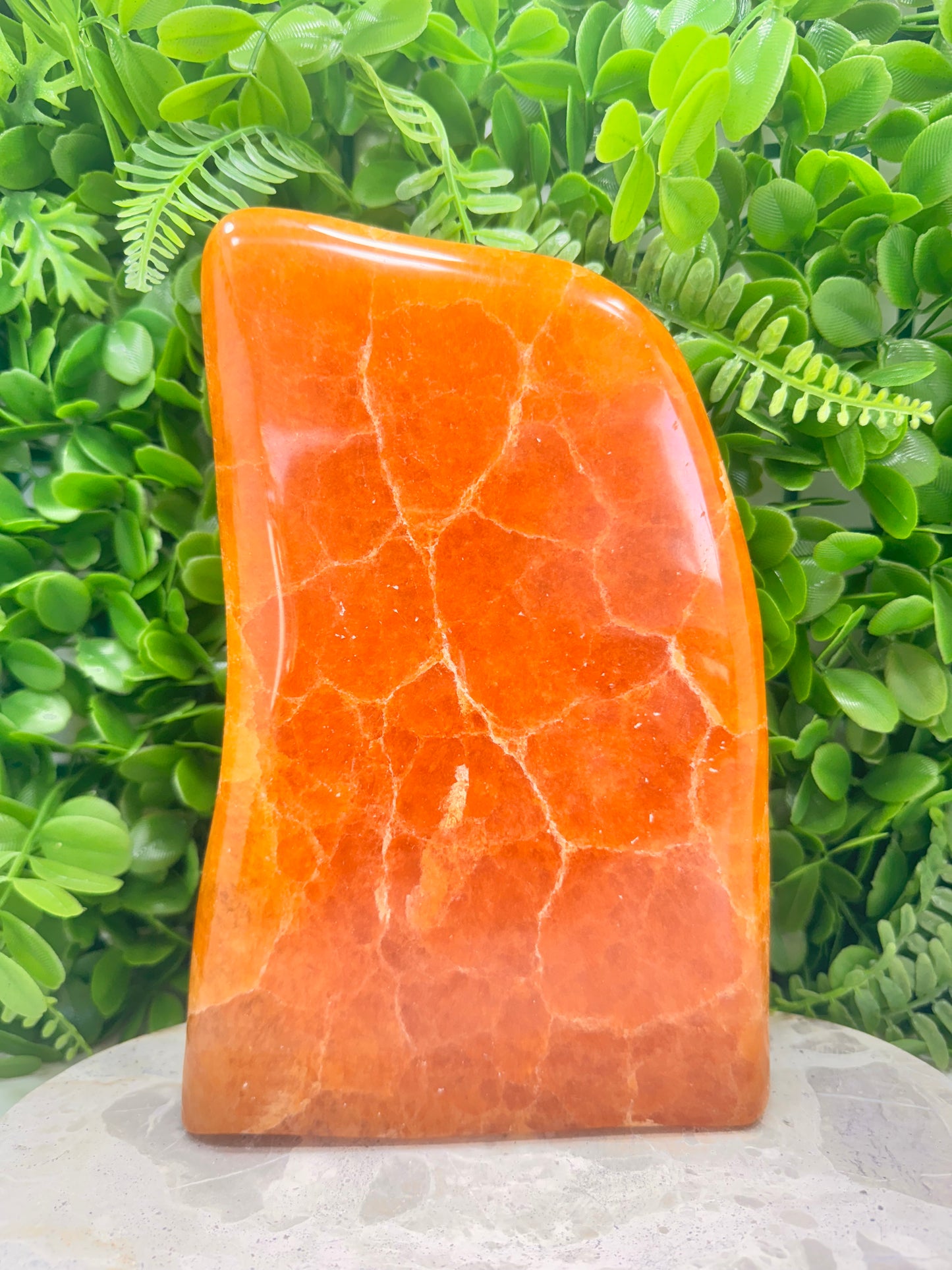 Crystalized Orange Calcite Freeform 2392g