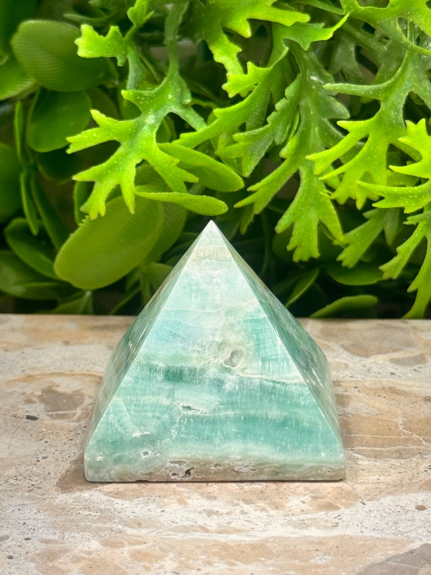 Aragonite & Smithsonite Pyramid 124g