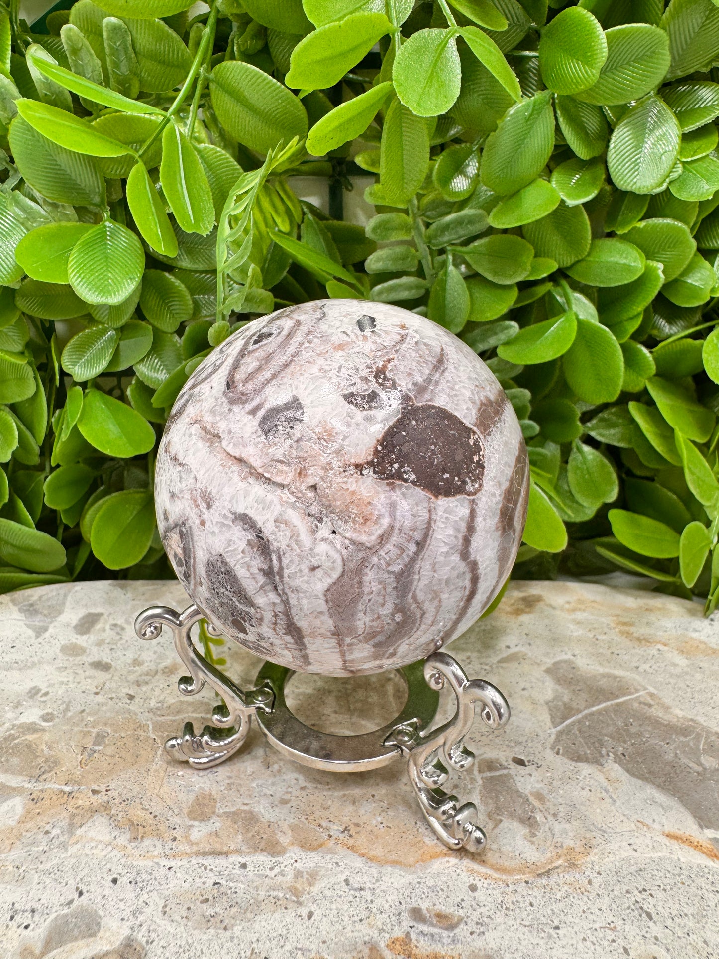 Chocolate Aragonite Sphere 408g