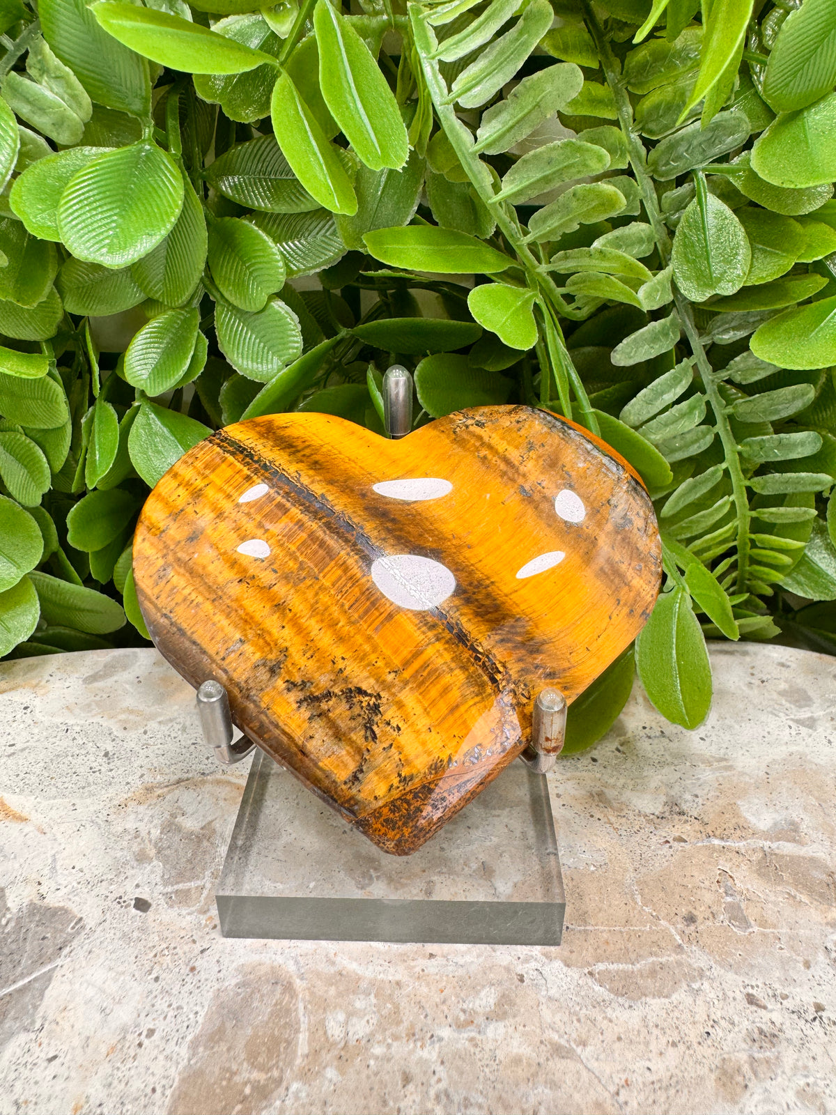 Tiger Eye Heart | Confidence • Courage • Protection
