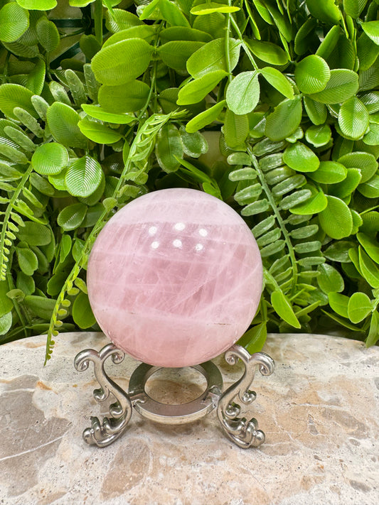 Rose Quartz Sphere 406g