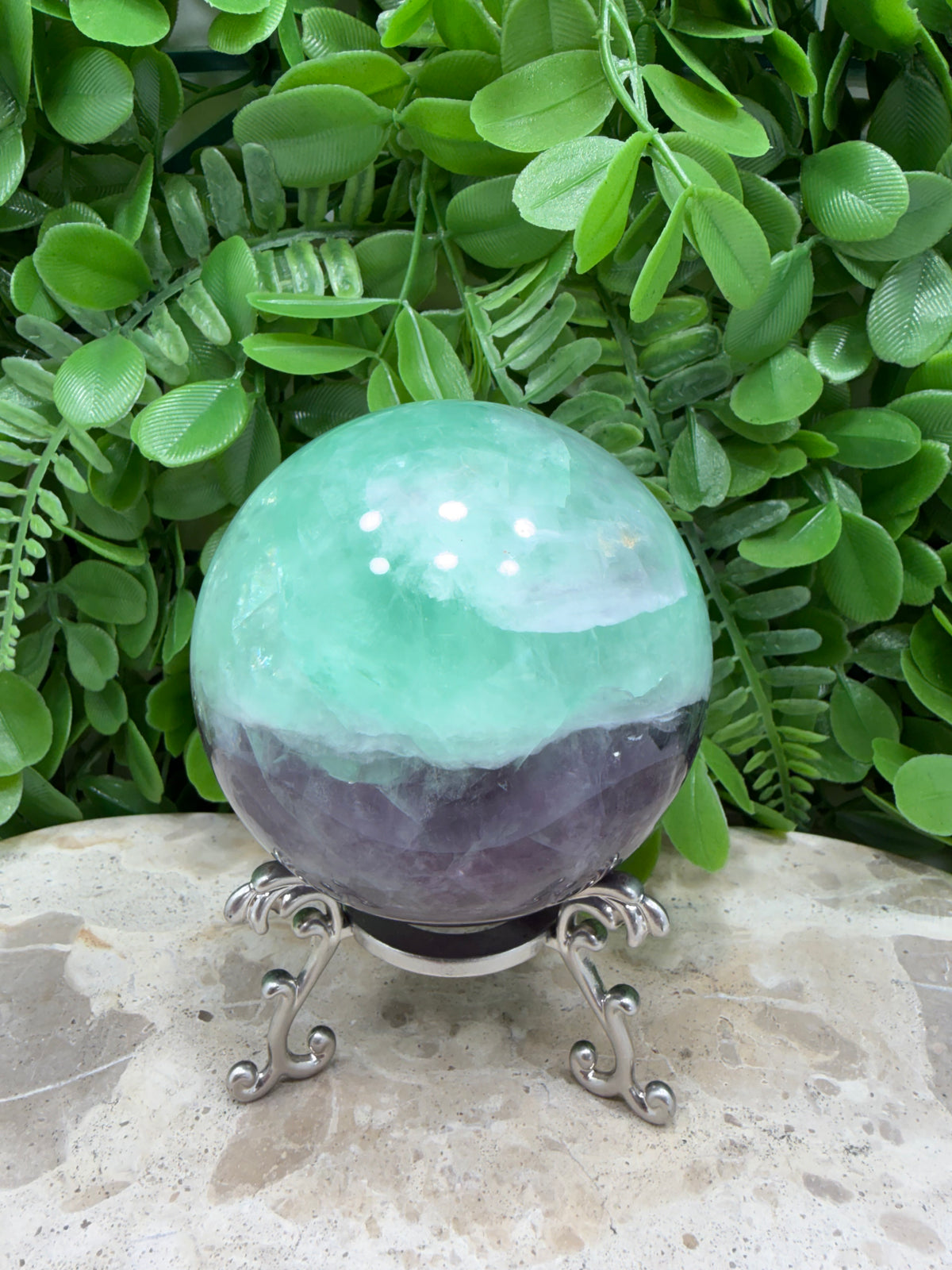 Fluorite Sphere | Clarity • Focus • Balance