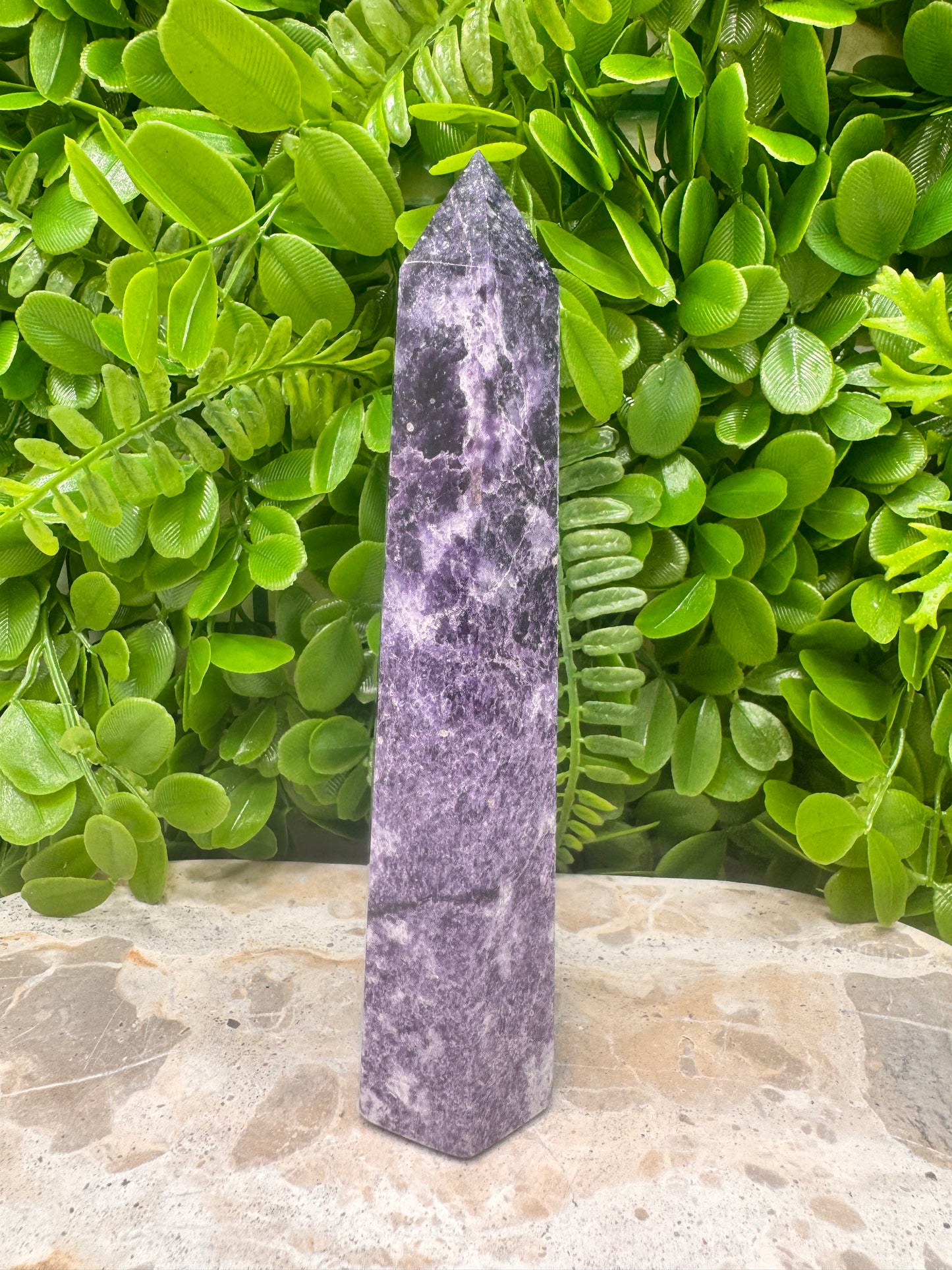 Lepidolite Tower 338g