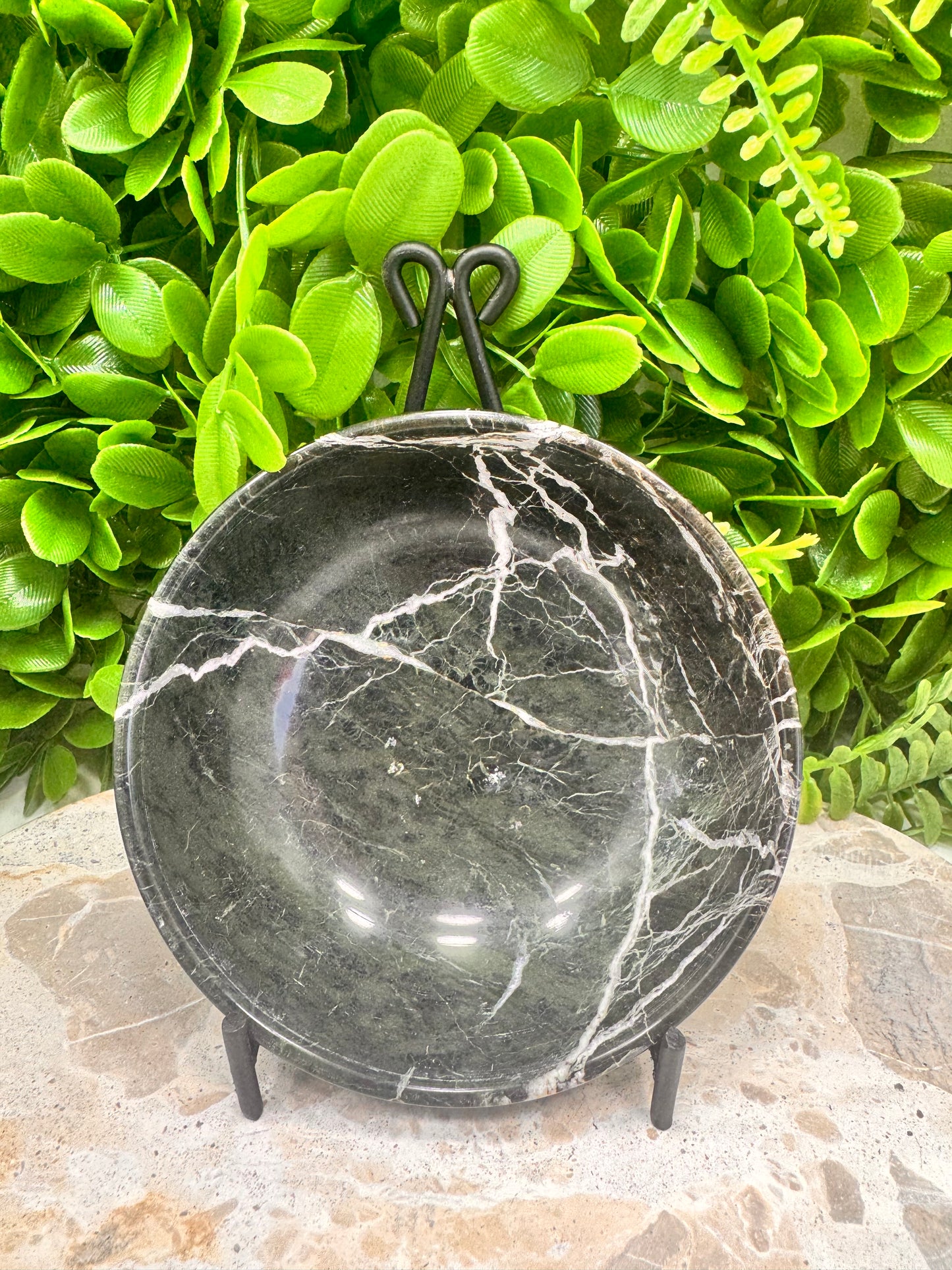 Black Zebra Jasper Bowl 324g