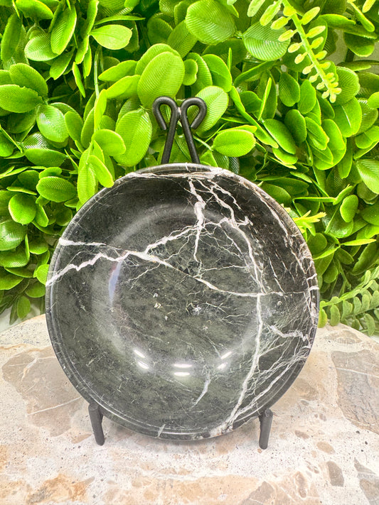 Black Zebra Jasper Bowl 324g