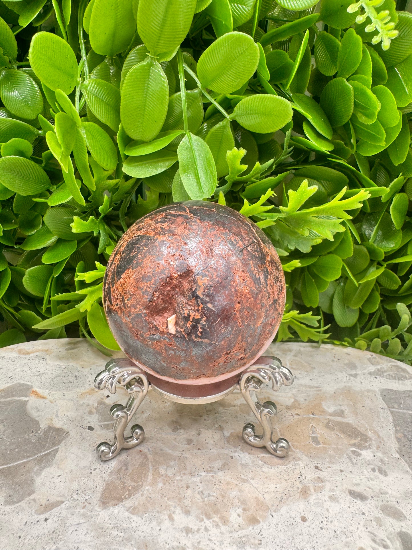 Pink Aragonite Sphere 406g