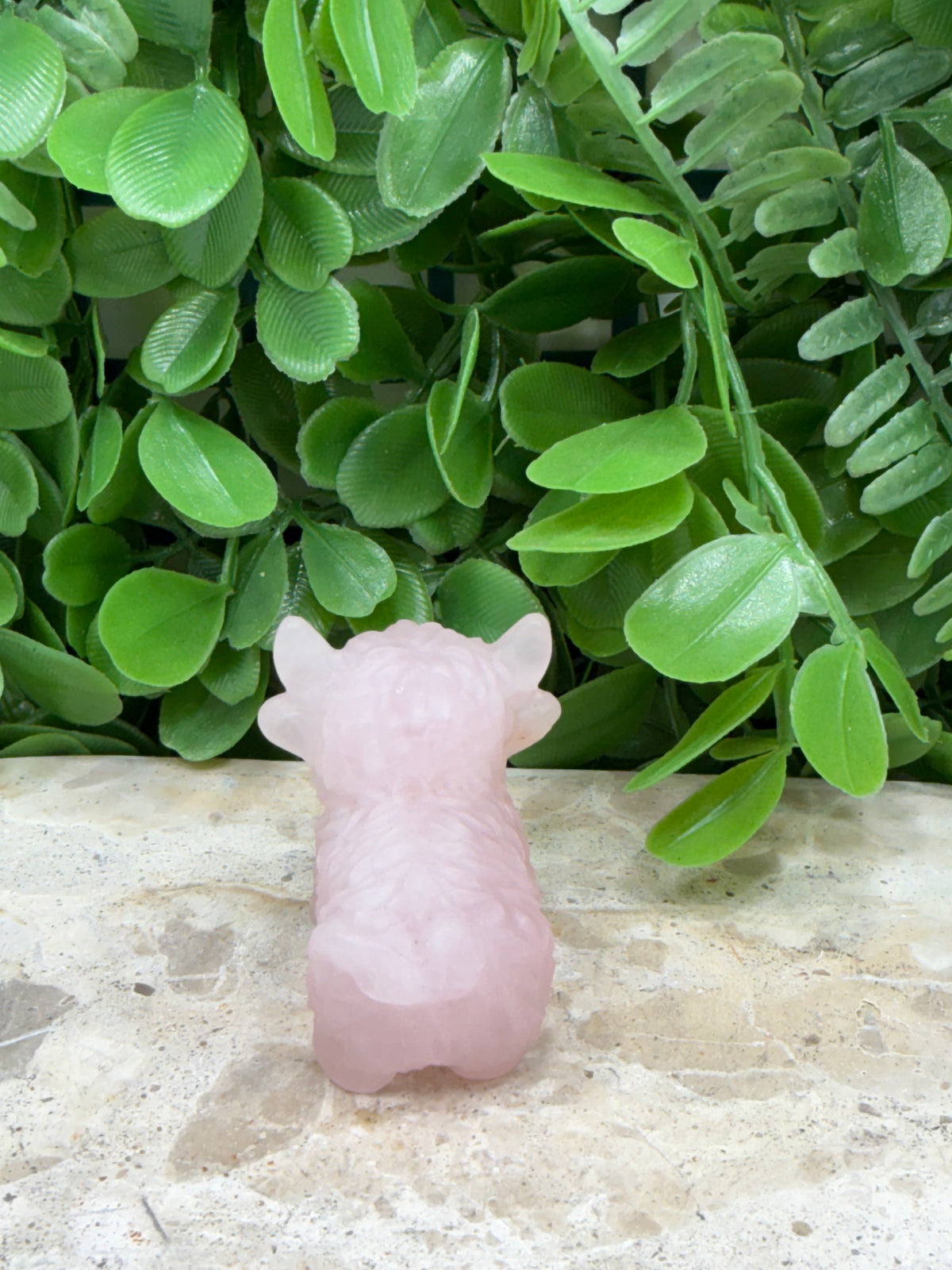 Rose Quartz Highland Cow | Love • Compassion • Healing
