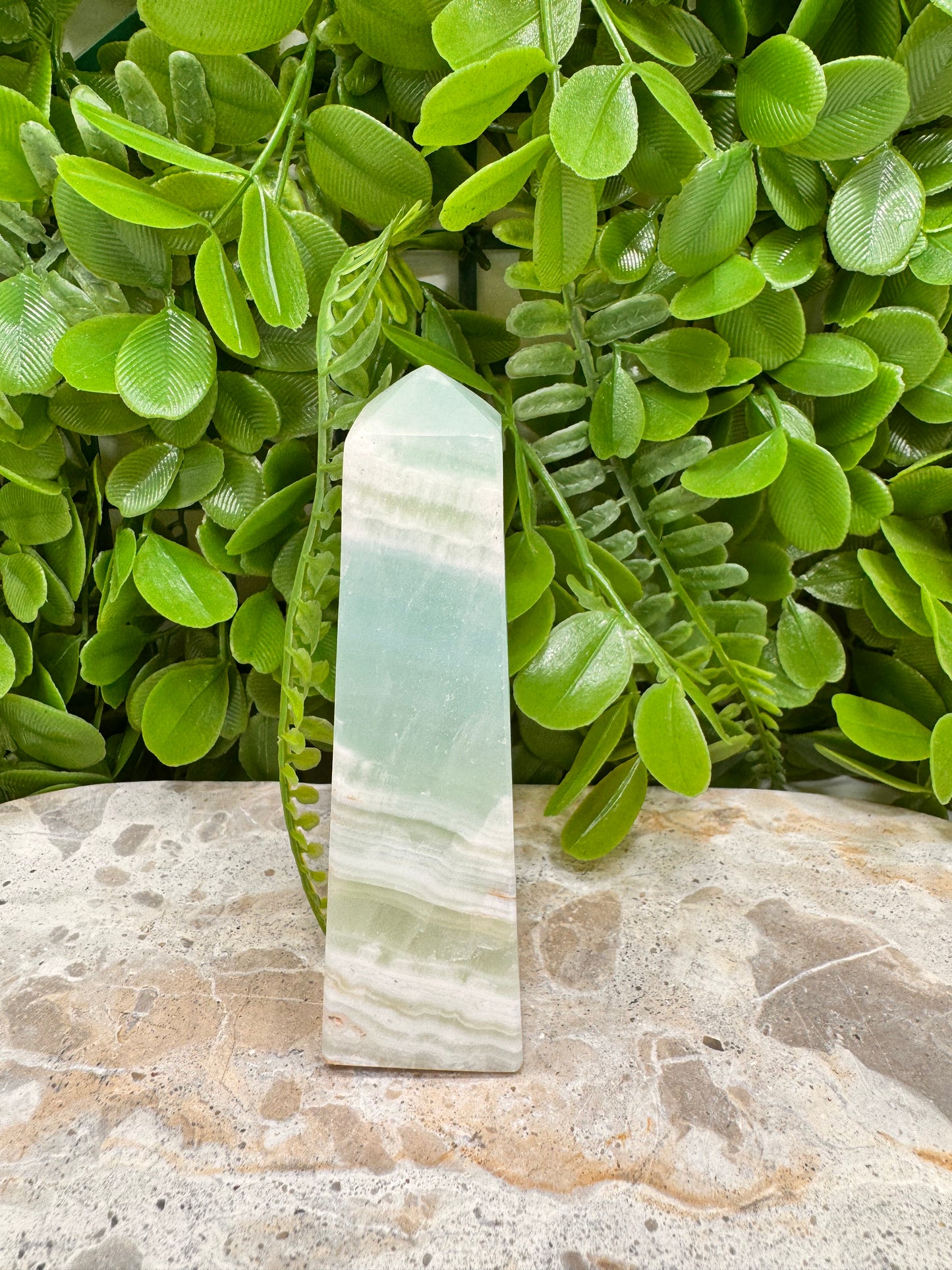 Pistachio Calcite Point 178g