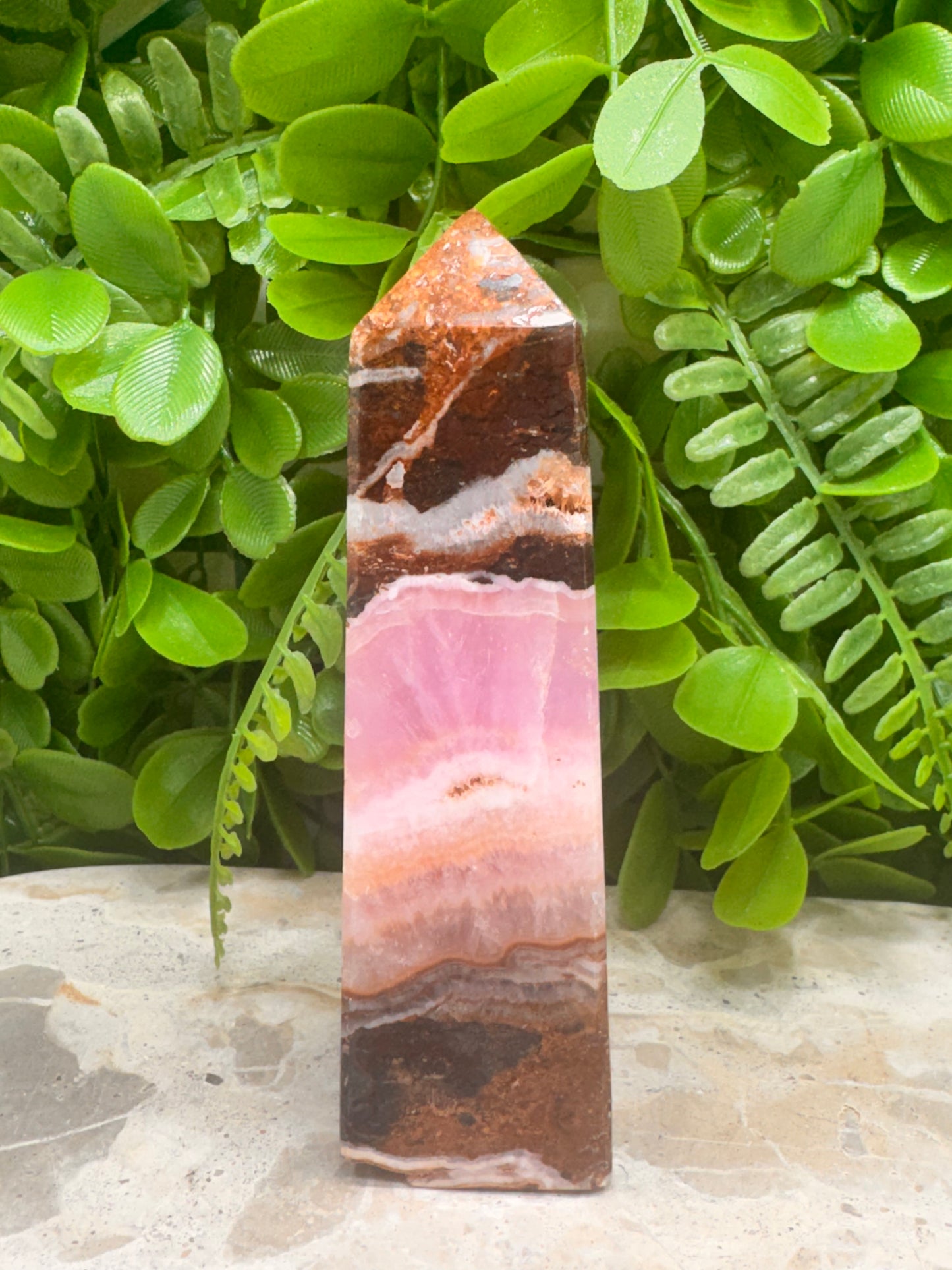 Pink Aragonite Tower 290g
