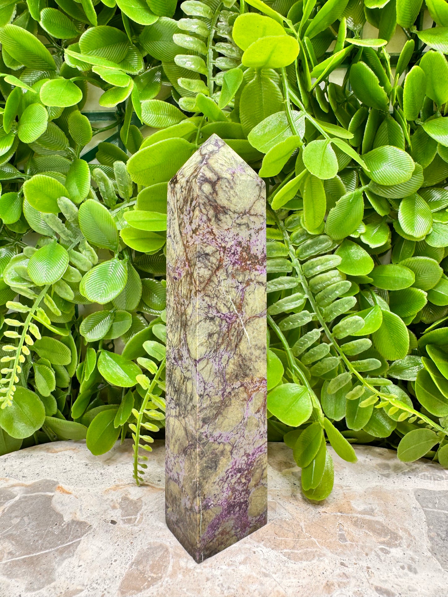 Atlantisite Stichtite Tower 220g