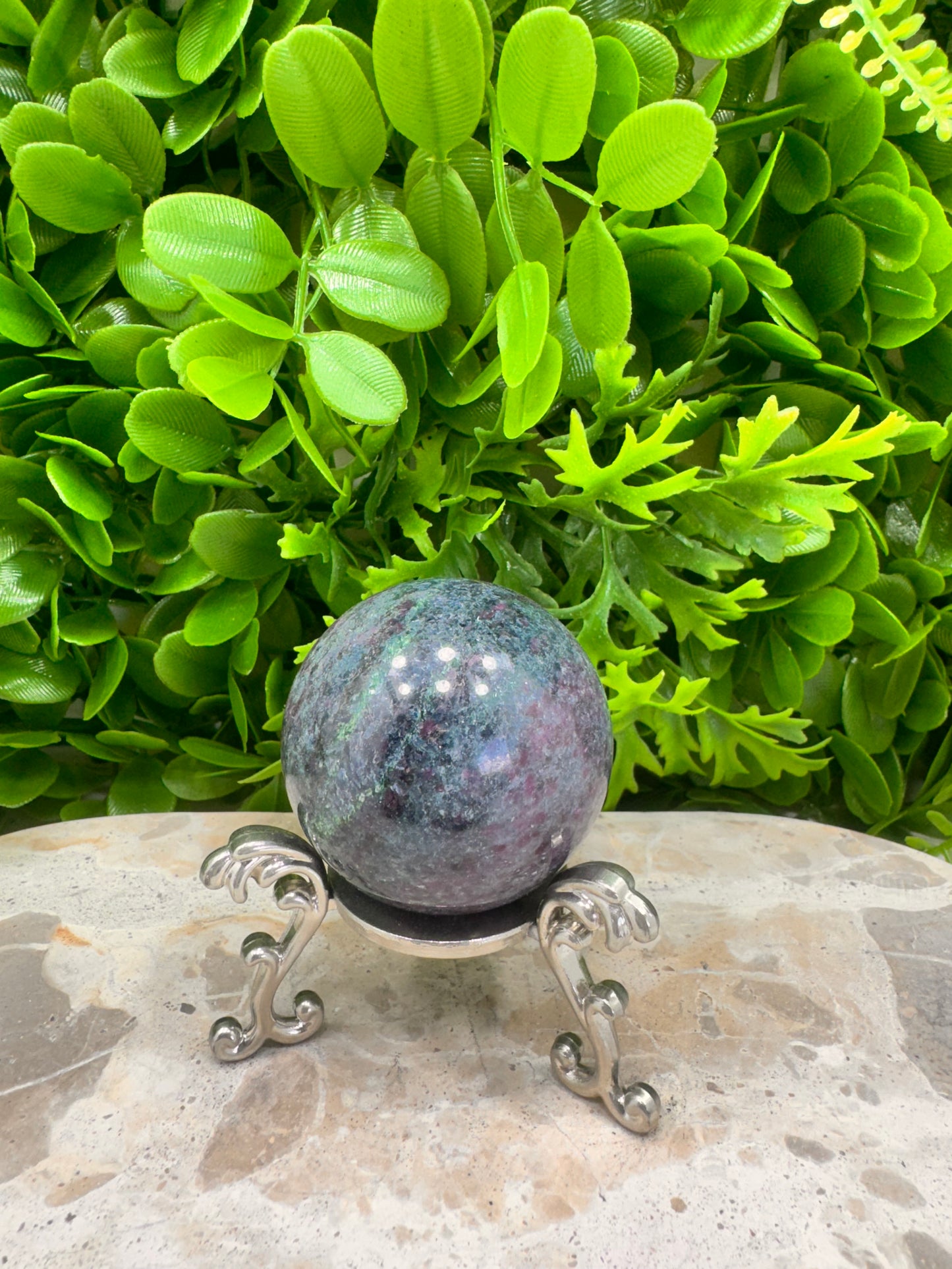 Ruby in Kyanite Sphere 266g