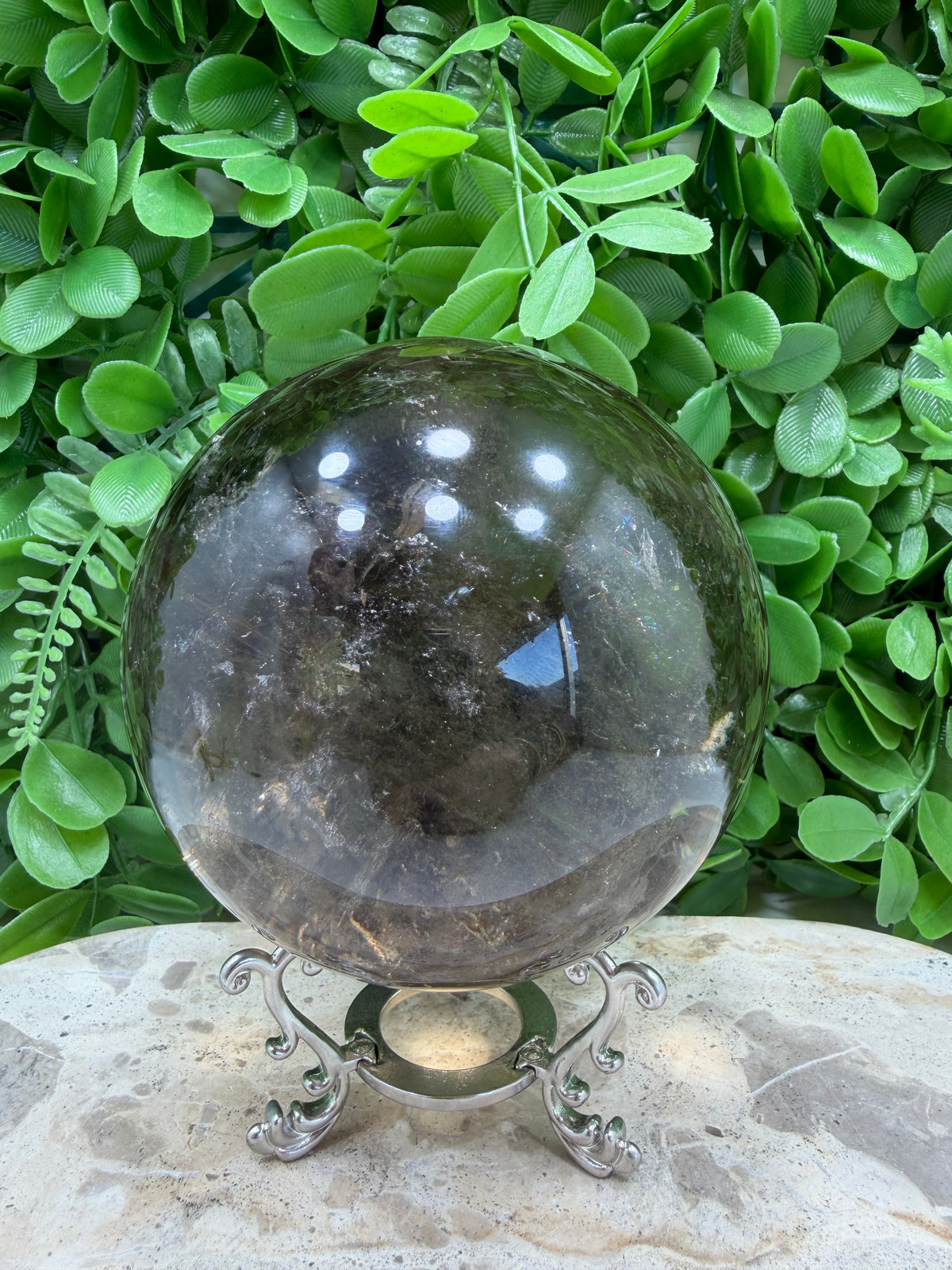 Smokey Quartz Sphere 1596g | Grounding • Protection • Calm
