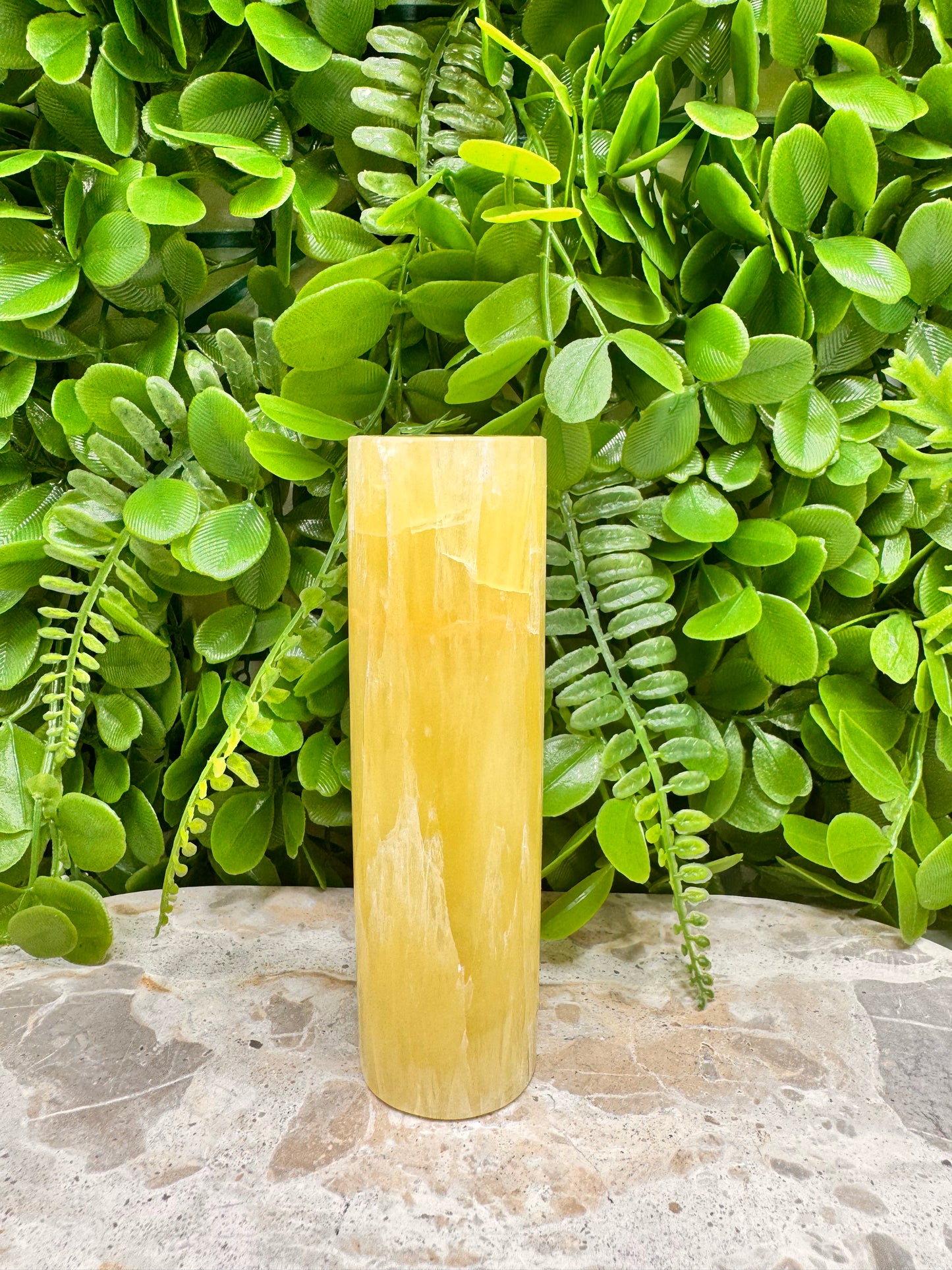Lemon Calcite Cylinder 354g