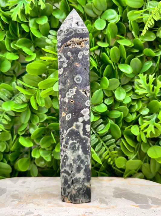 Bubble Ocean Jasper Tower 534g