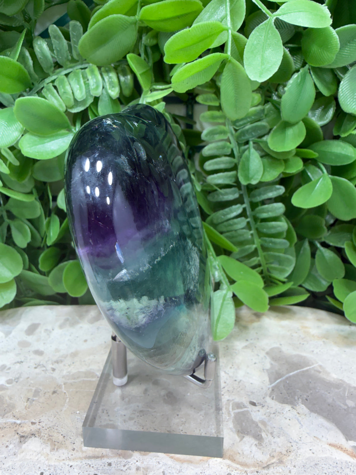 Rainbow Fluorite Heart 560g