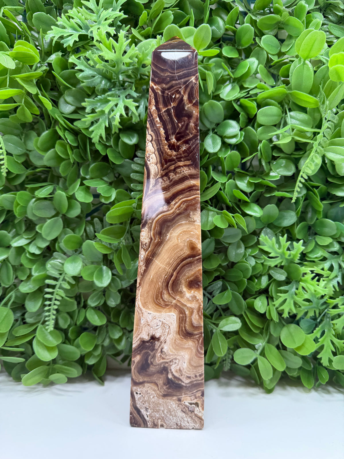 Chocolate Calcite Tower | Grounding • Emotional Balance • Inner Strength