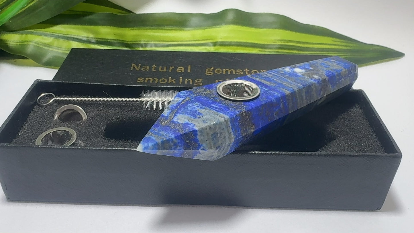 Lapis Lazuli Gemstone Pipe