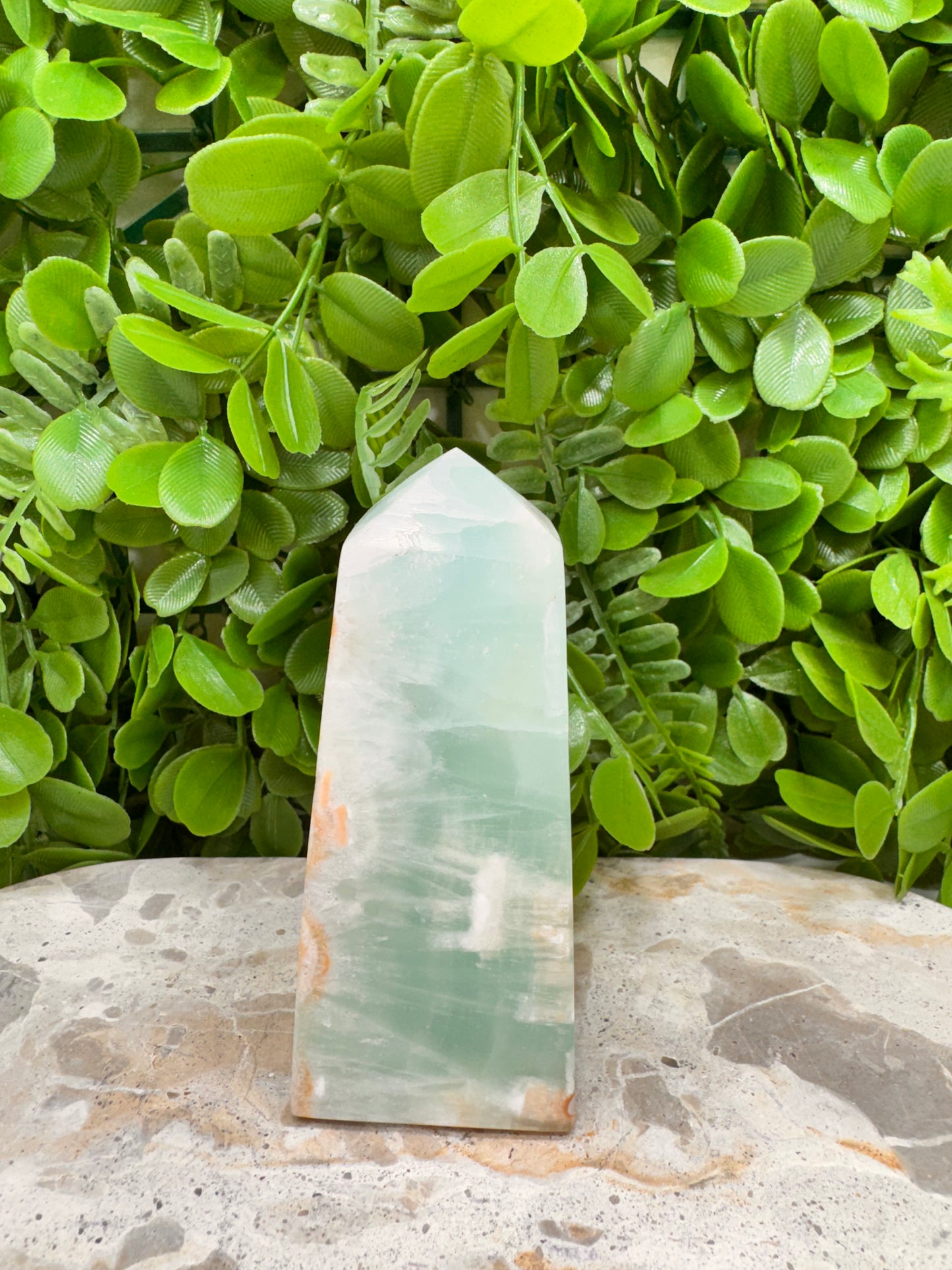 Aqua Caribbean Calcite Tower 438g