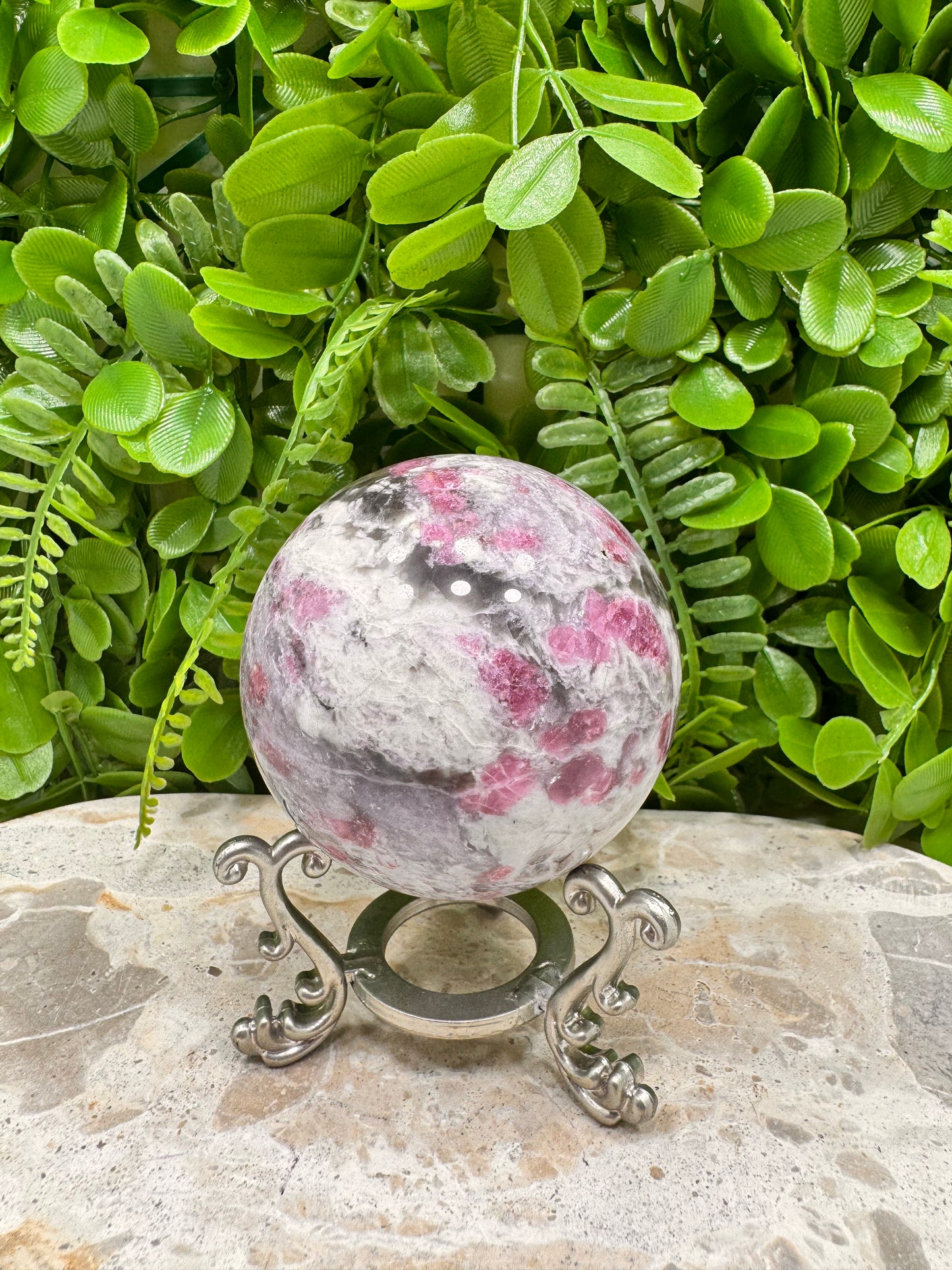 Pink Tourmaline Sphere 464g