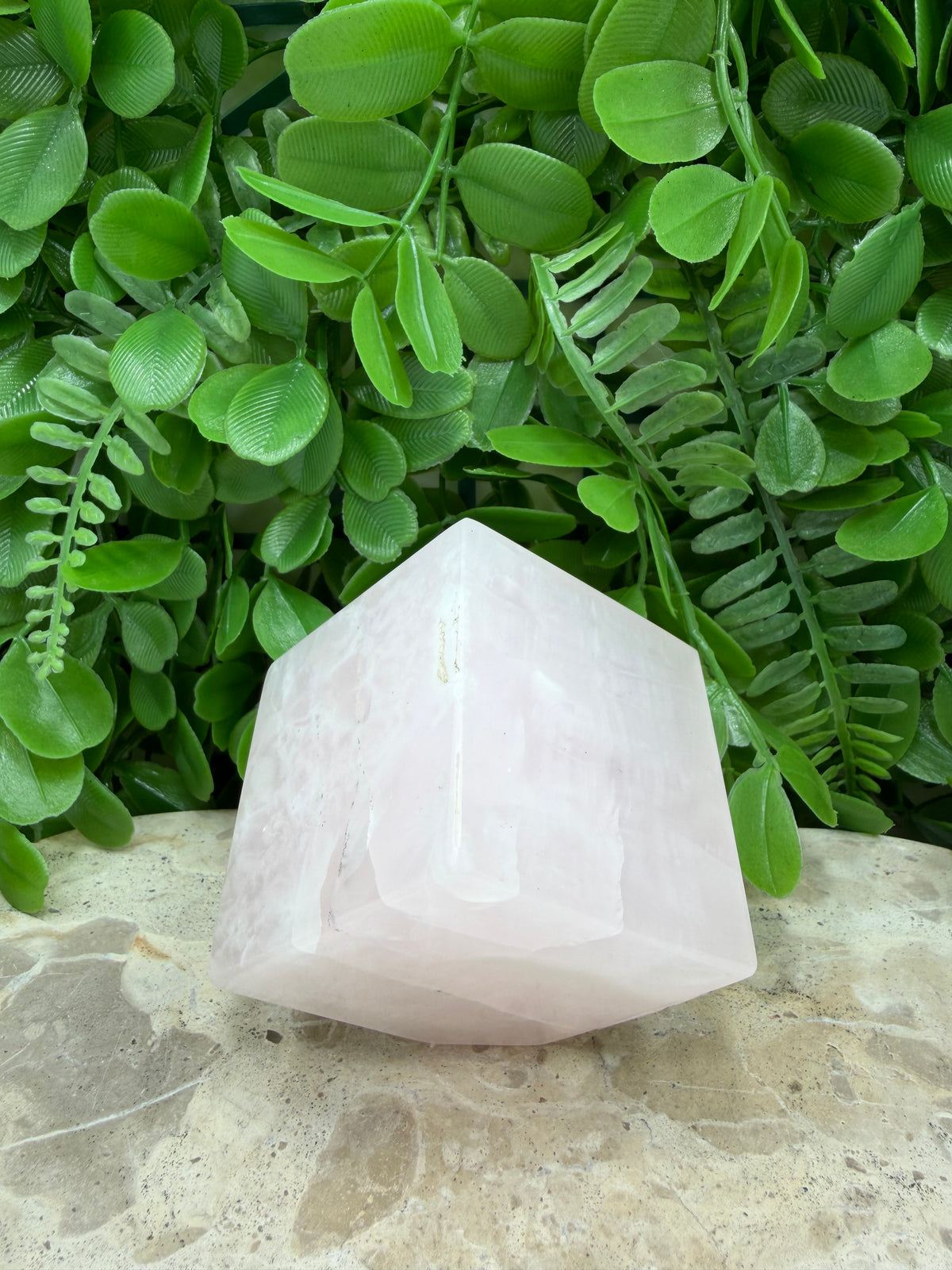 Pink Mangano Cube | Love • Compassion • Calm