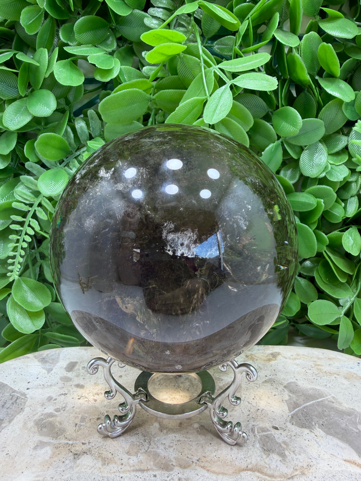Smokey Quartz Sphere 1596g | Grounding • Protection • Calm