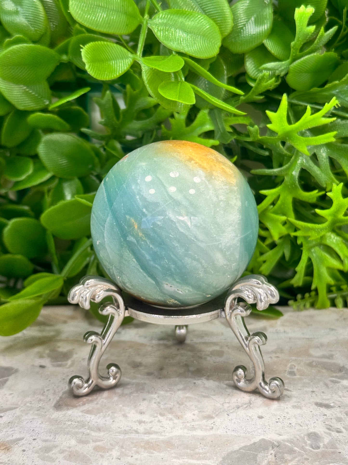 Sky Blue Opal Sphere 251g
