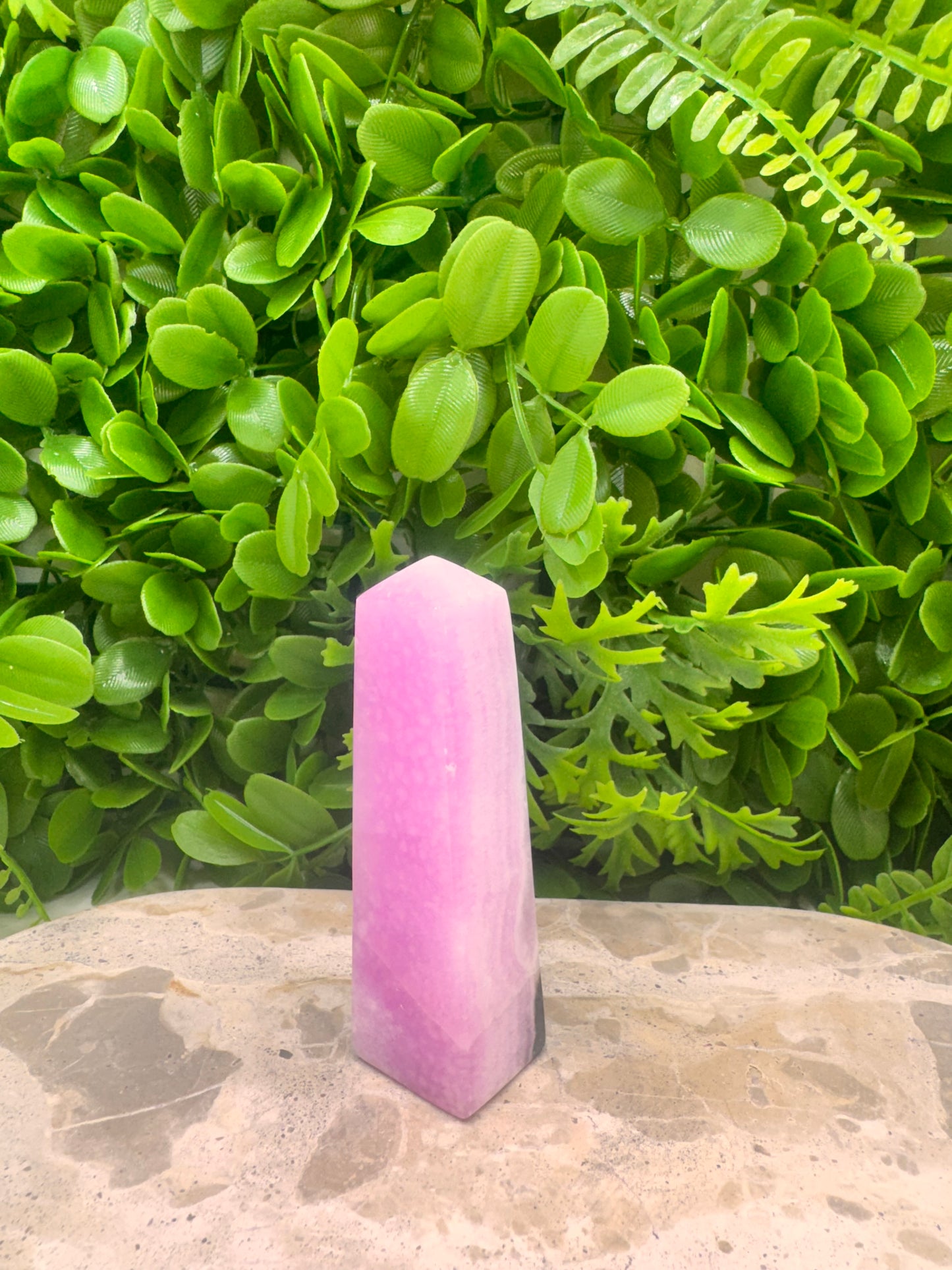 Pink Aragonite Point  150g