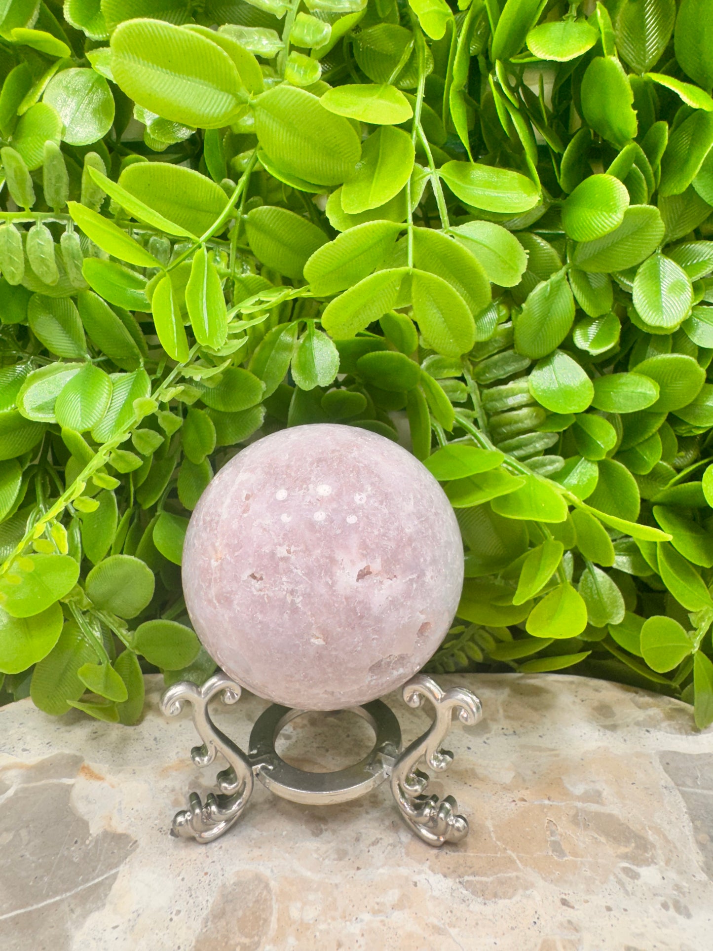 Pink Amethyst Sphere 357g