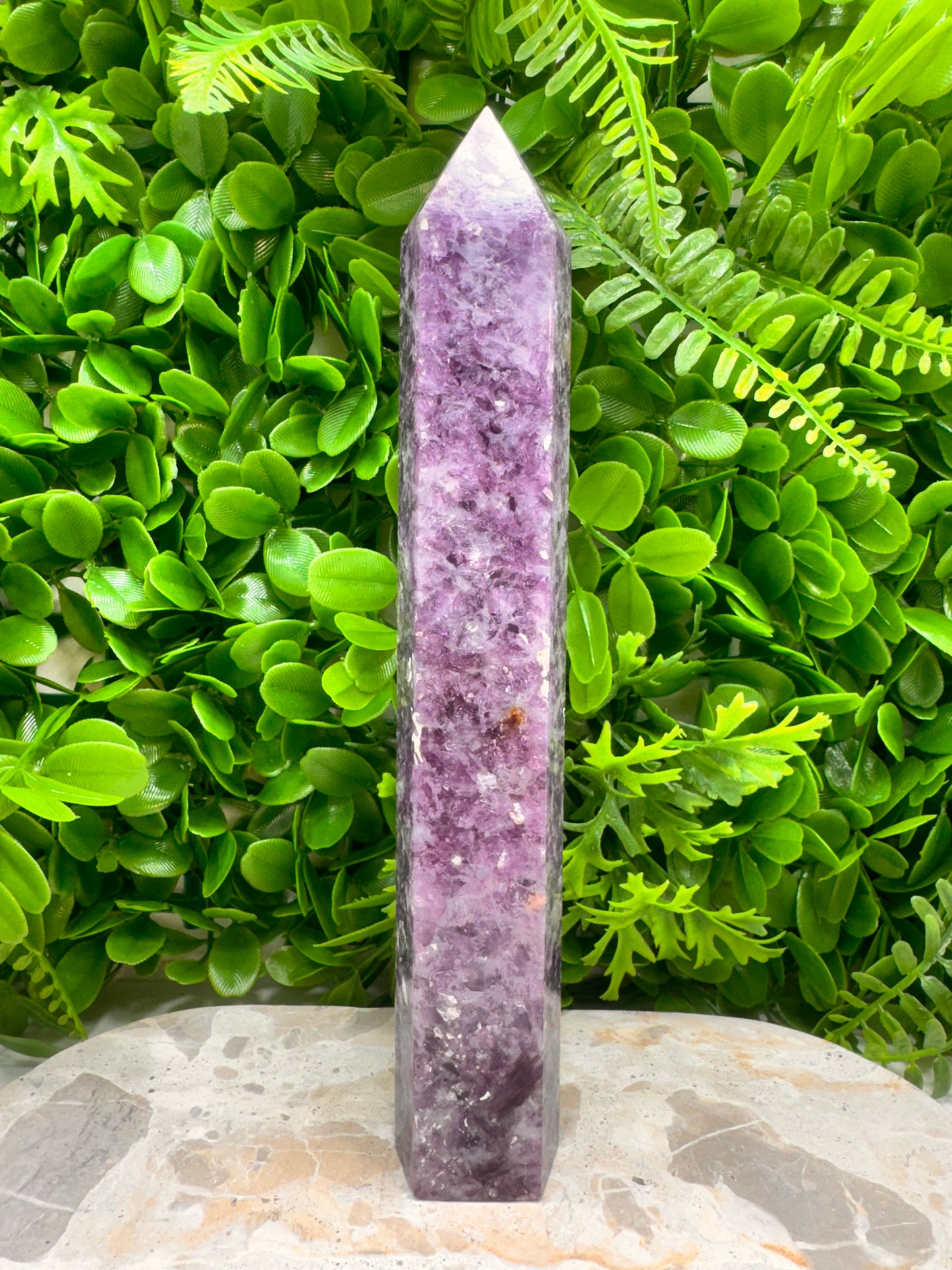 Lepidolite/ Purple Mica Tower 658g