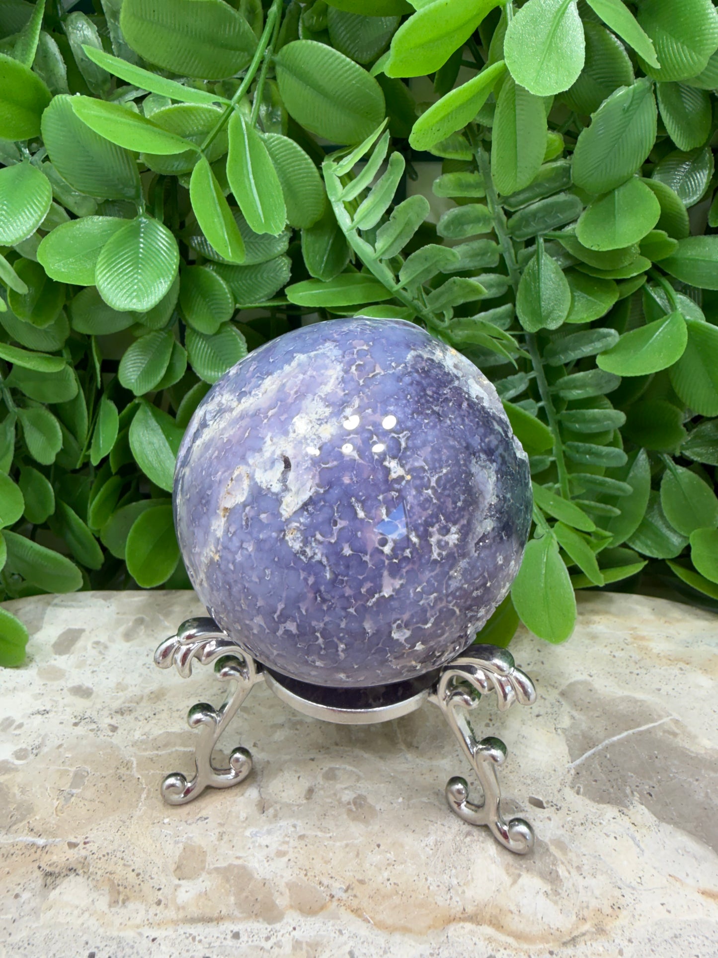 Grape Agate Sphere 342g