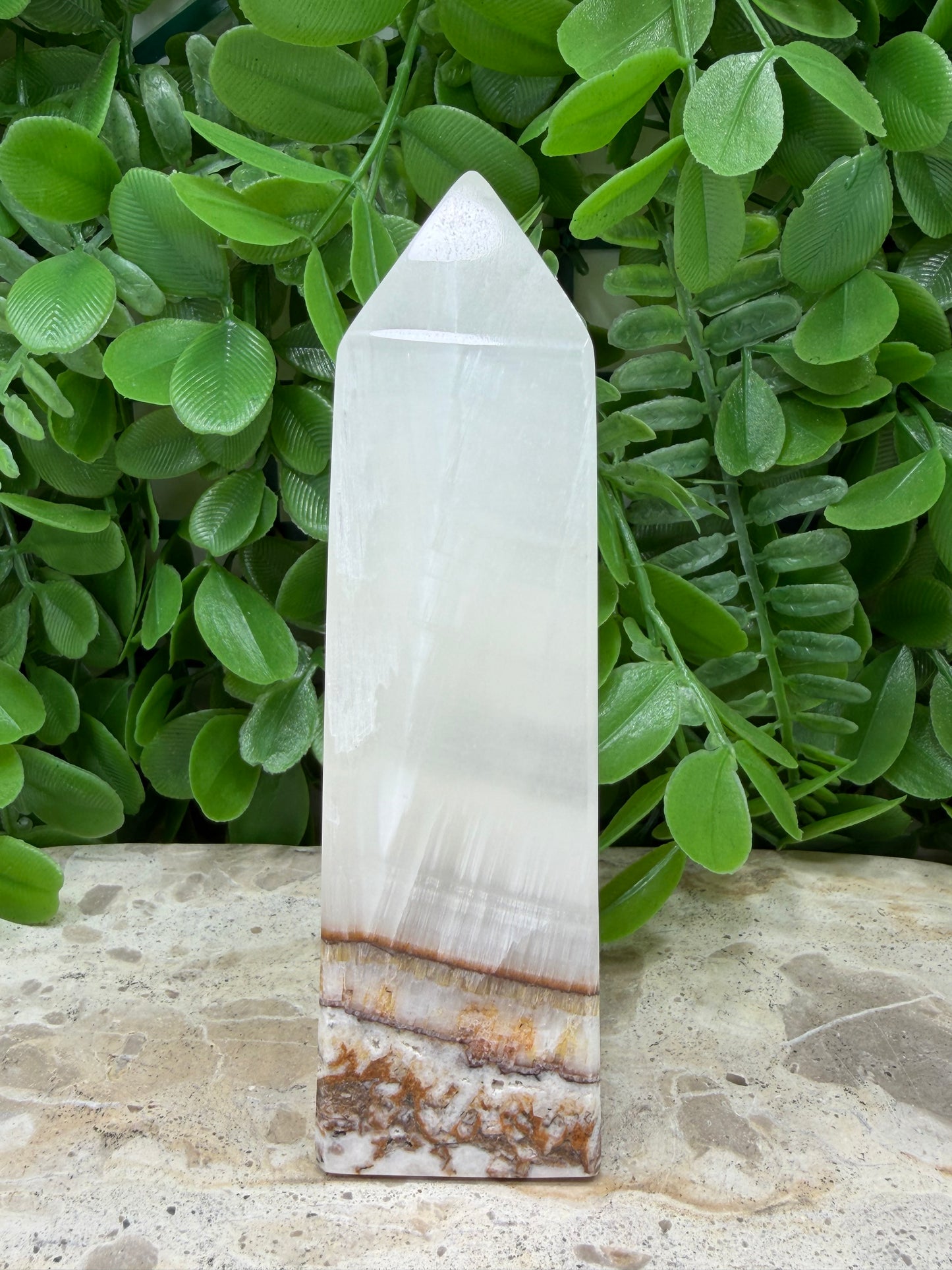 Dendritic Silky White Tower 358g