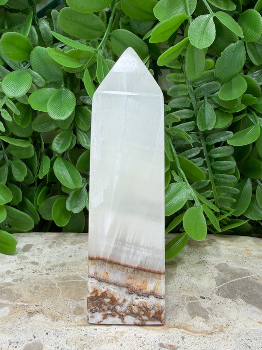 Dendritic Silky White Tower 358g