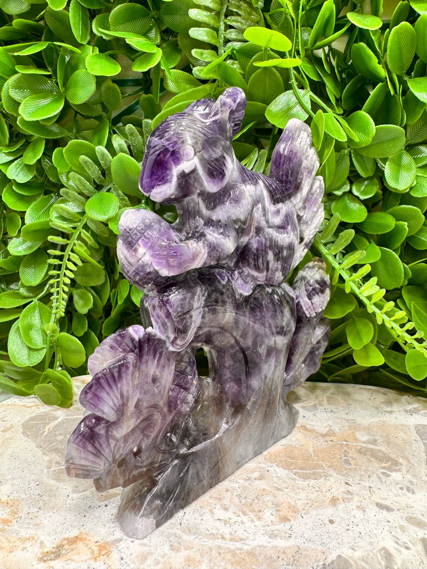 Chevron Amethyst Squirrel 608g