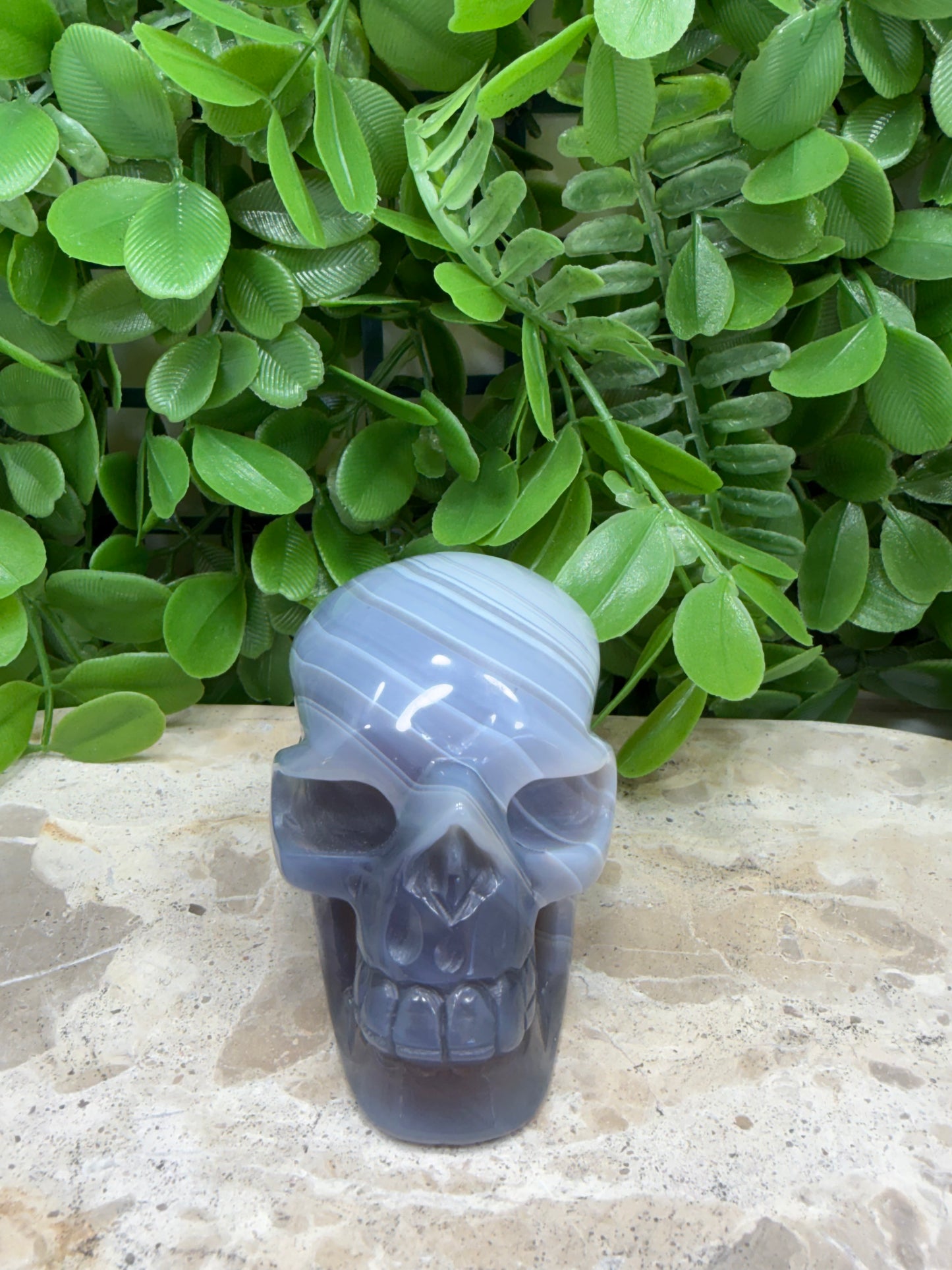 Agate Skull 288g